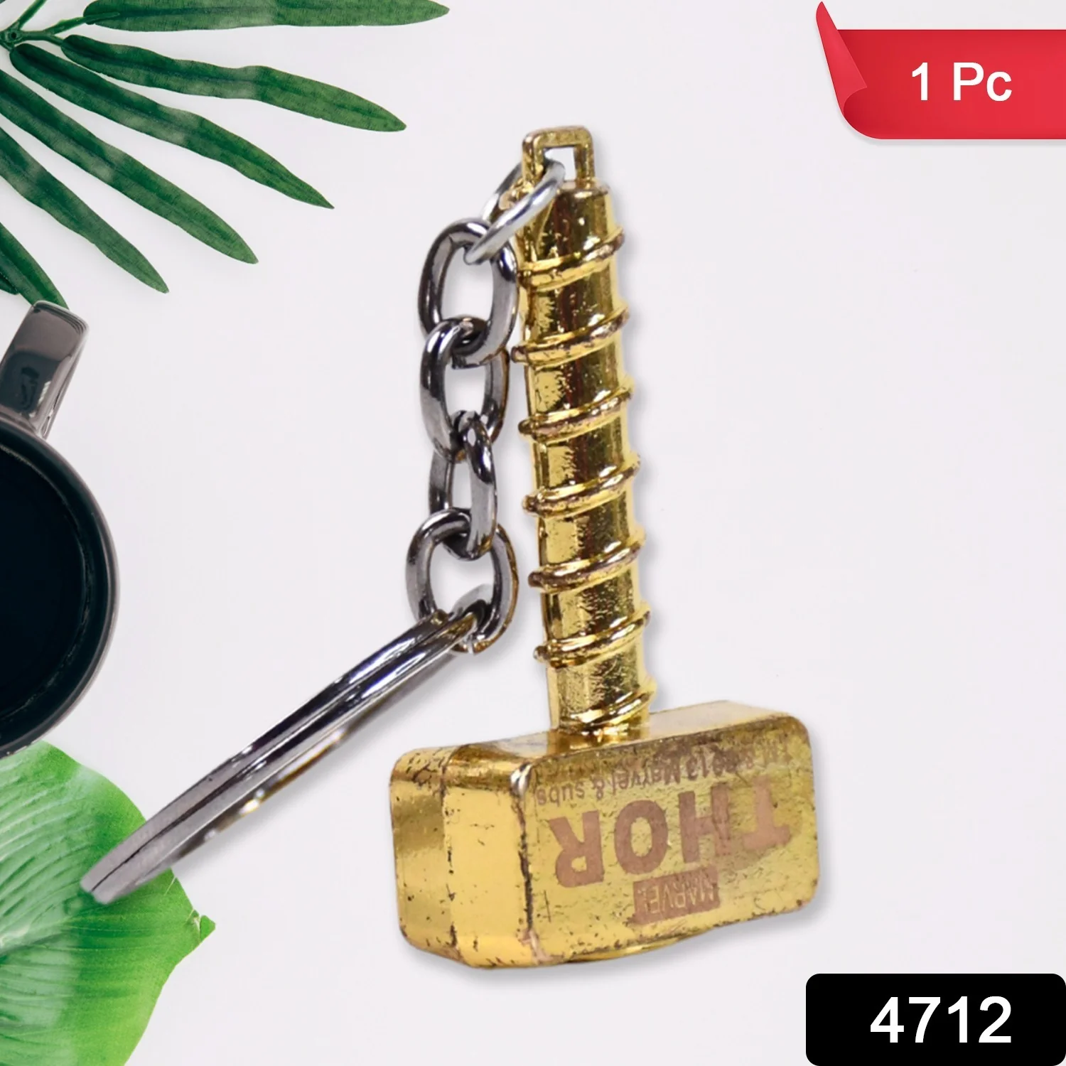 Hammer Shape Metal Keychain (1 Pc) - Image 2