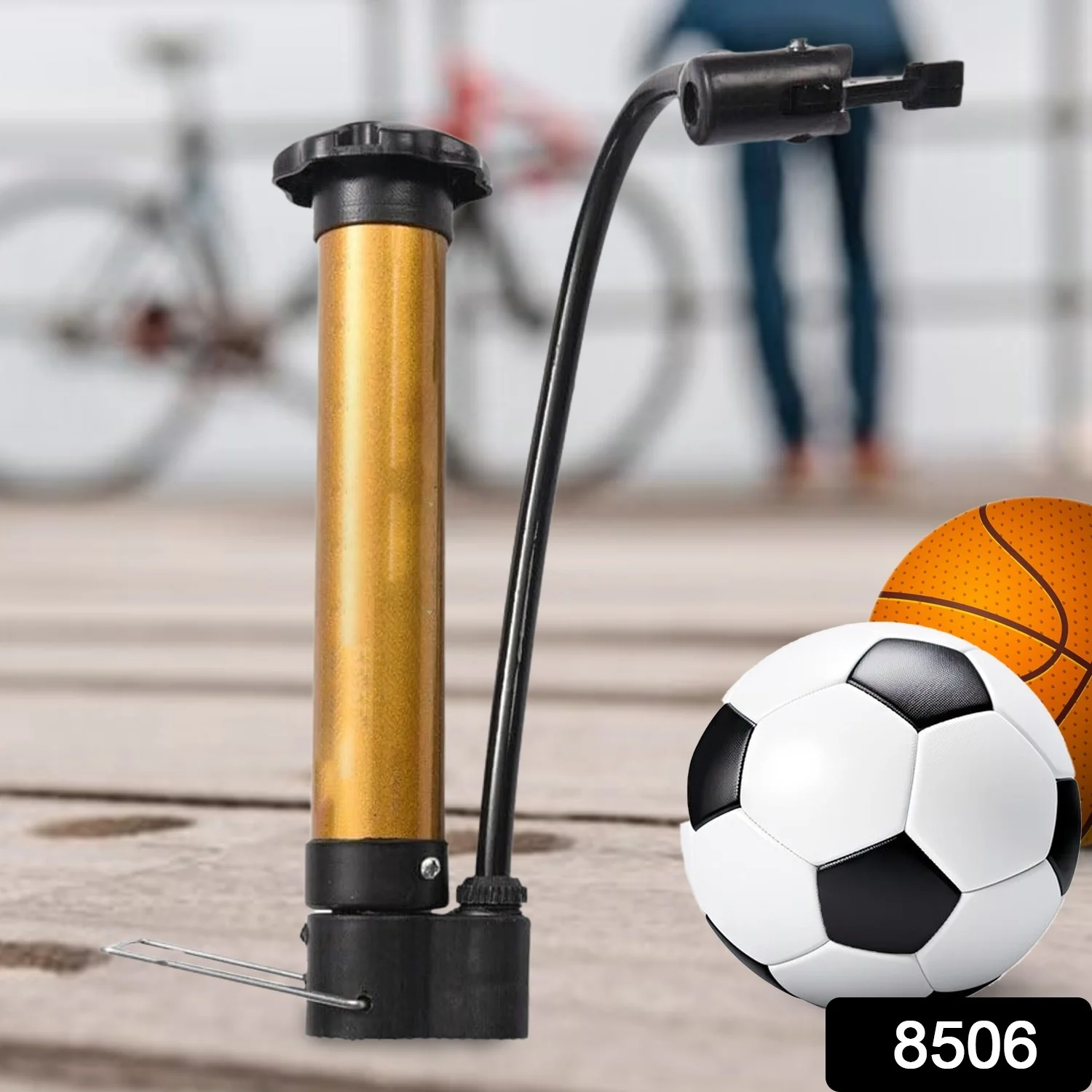 Hand Air Ball Pump – Portable Metal Inflator for Basketball, Soccer & More - Image 2
