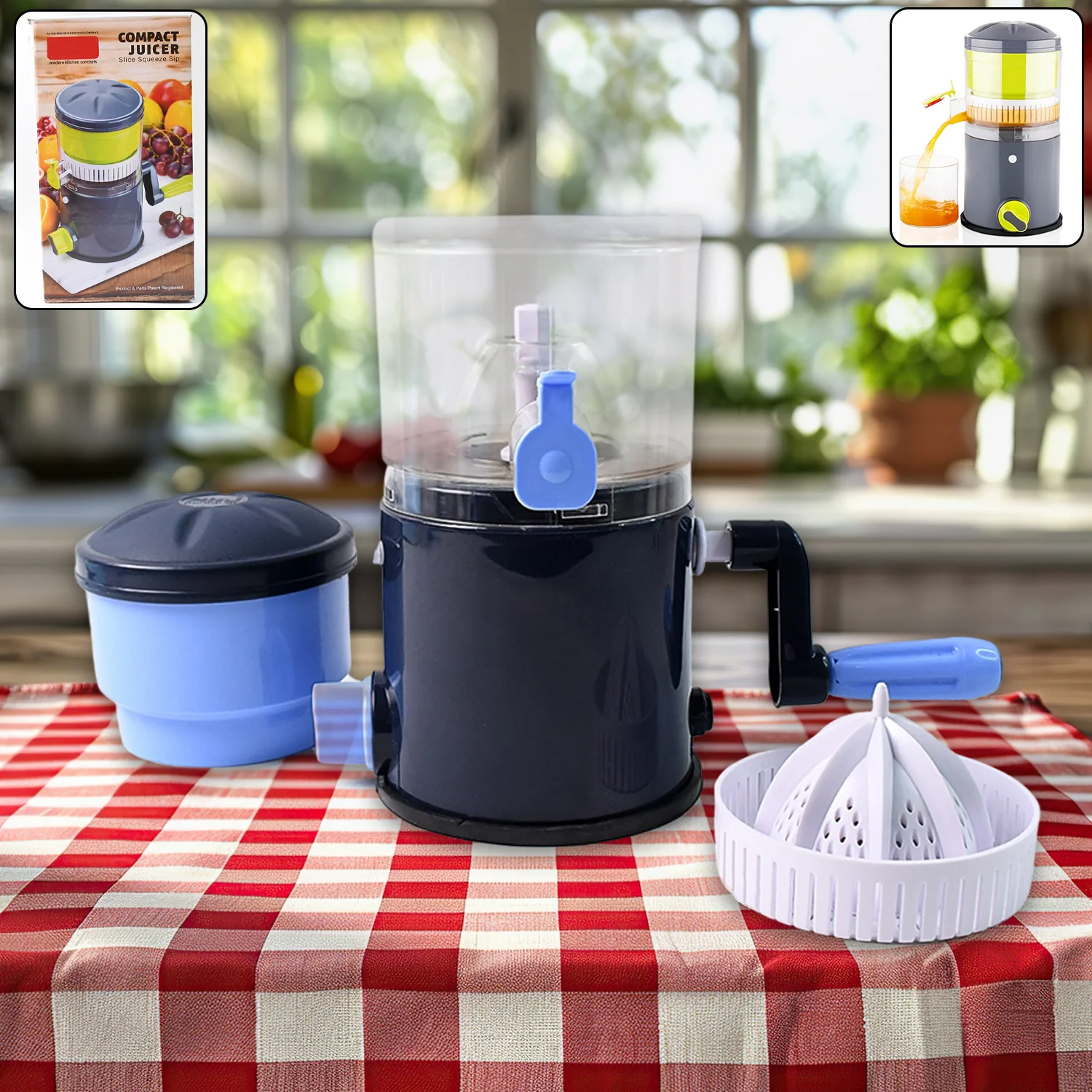 Ritu Hand Operated Compact Manual Juicer (Multicolor / 1 Pc) - Image 7