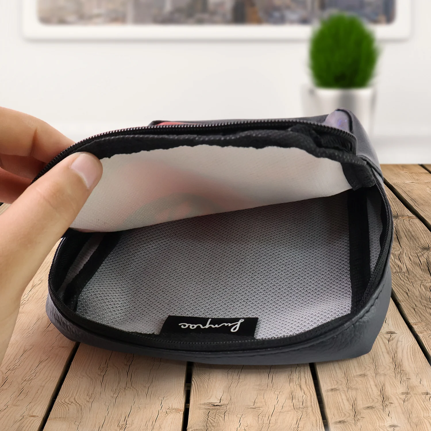 Handcrafted Multipurpose Zipper Pouch with Traditional Art Print (1 Pc) - Image 6