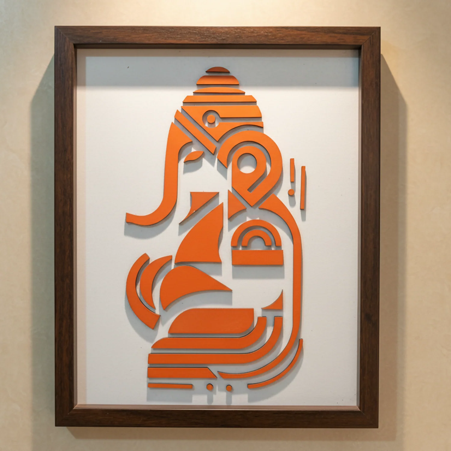 Handcrafted Wooden Ganpatiji Wall Art – Lord Ganesha Frame | Divine Home Temple Decor - Image 3