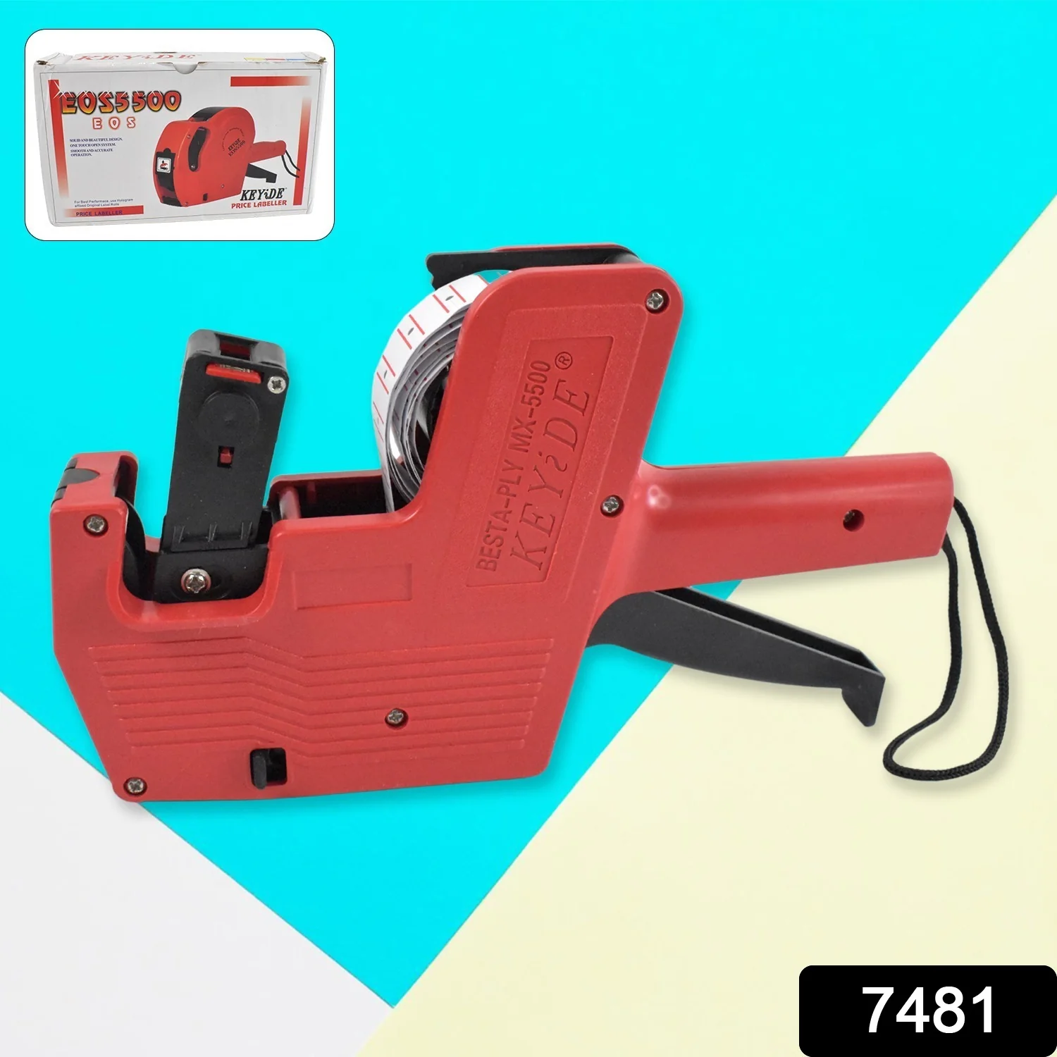 Handheld 8-Digit Plastic Price Tag Gun – Ideal for Retail & Market Price Tagging - Image 2
