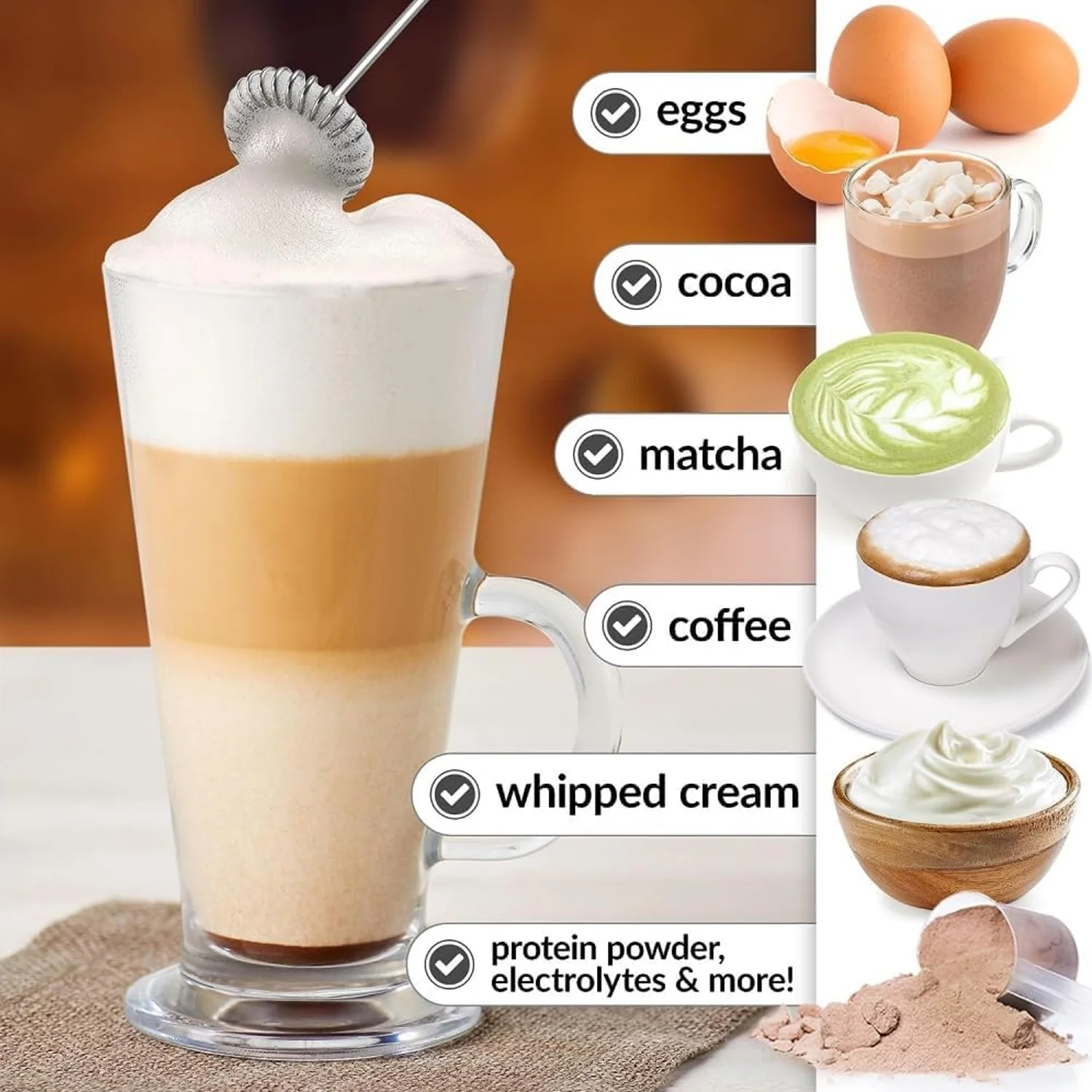 Handheld Mixing & Frothing Blender (1 Pc) - Image 7