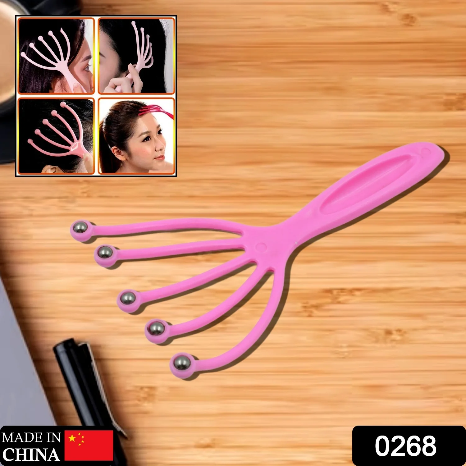 Handheld Scalp Massager for Relaxation, Hair accessories - Image 2
