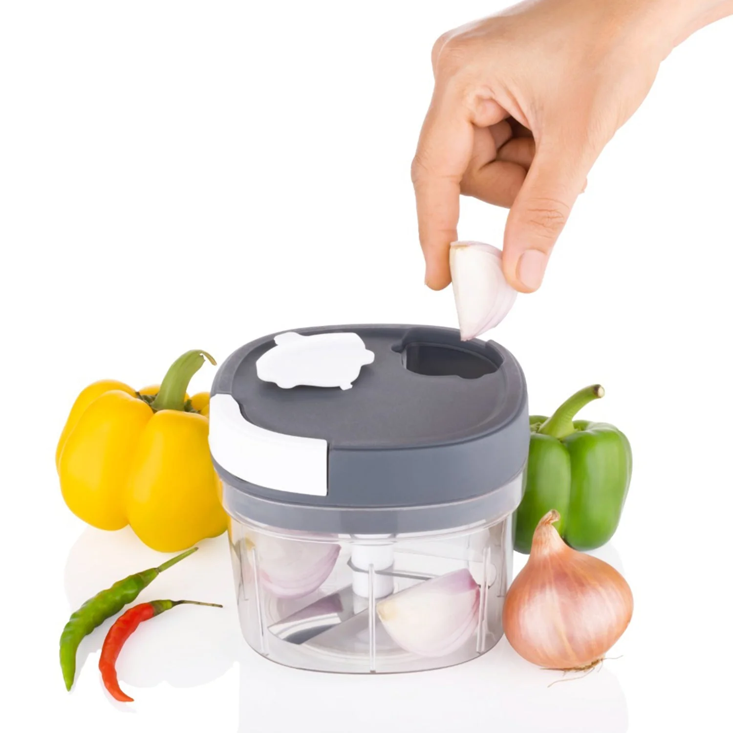 Handy Chopper and Slicer for Chopping and Slicing Fruits Vegetables - Image 3