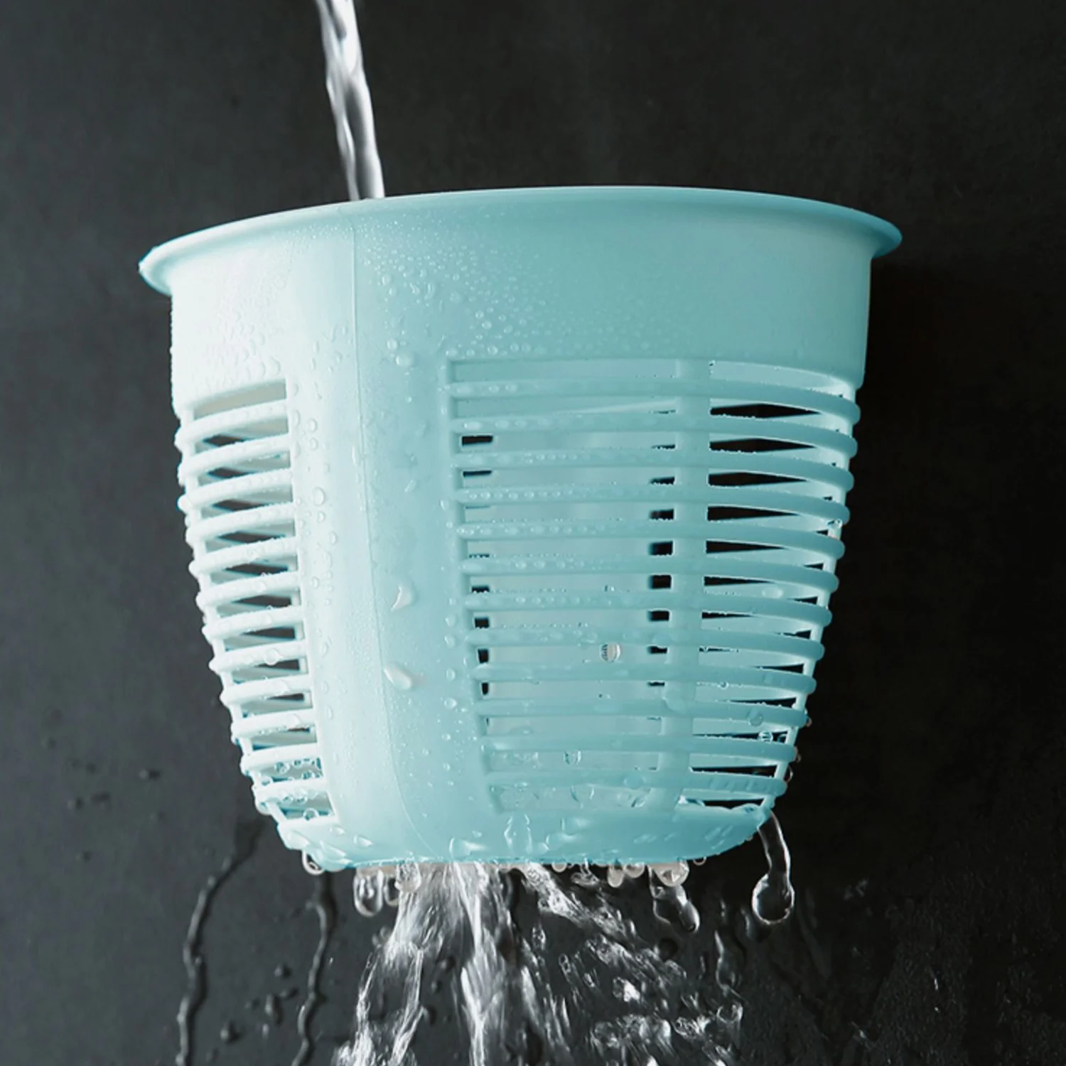 Hanging Plastic Storage Basket, Adhesive Wall Mounted Organizer Box Make Up Holder Shelf Bathroom Wall Basket Punch Free Drain Basket for Kitchen Bathroom, Wall Type Storage Basket (1 Pc) - Image 10