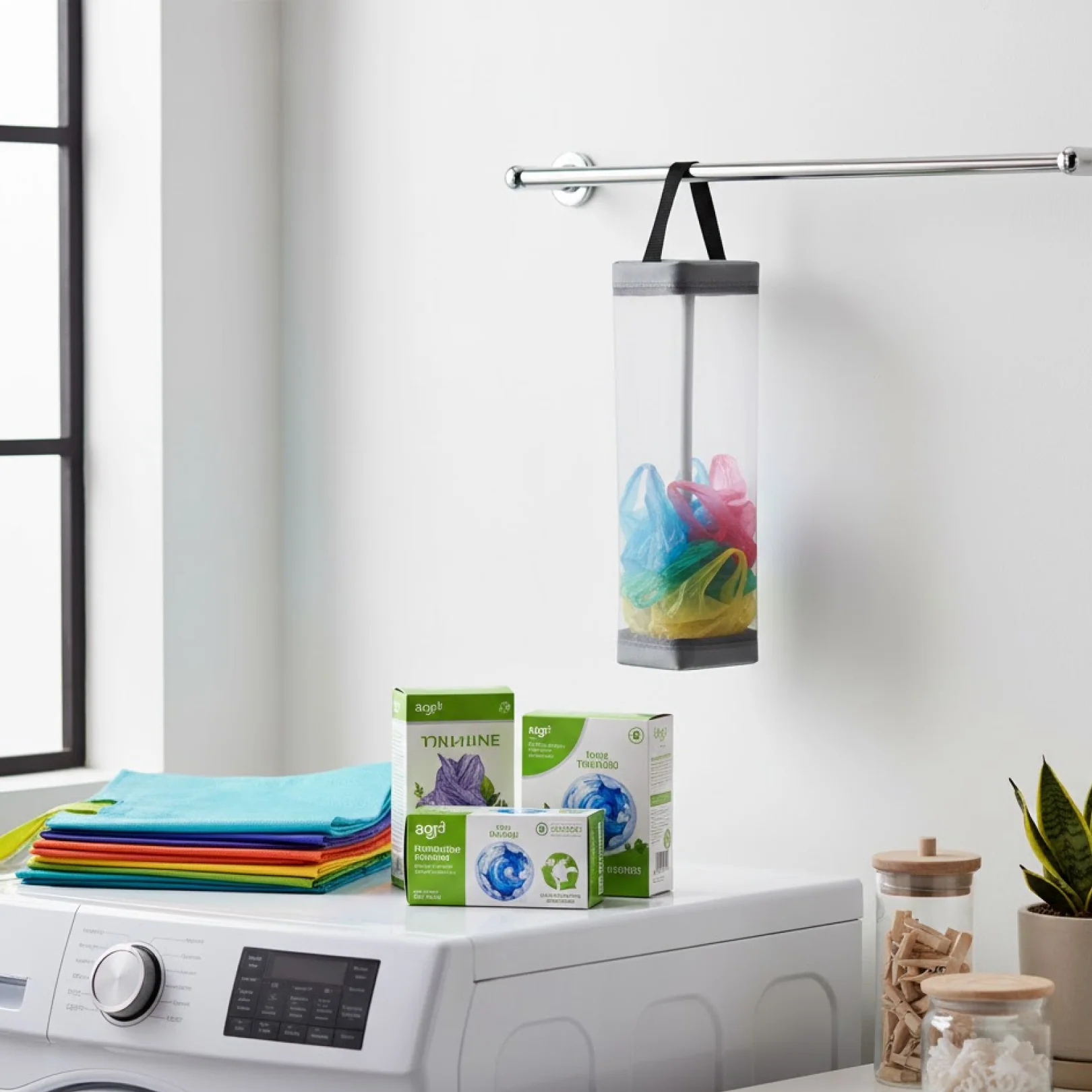 Hanging Waste Bag Holder  (1 Pc) - Image 3