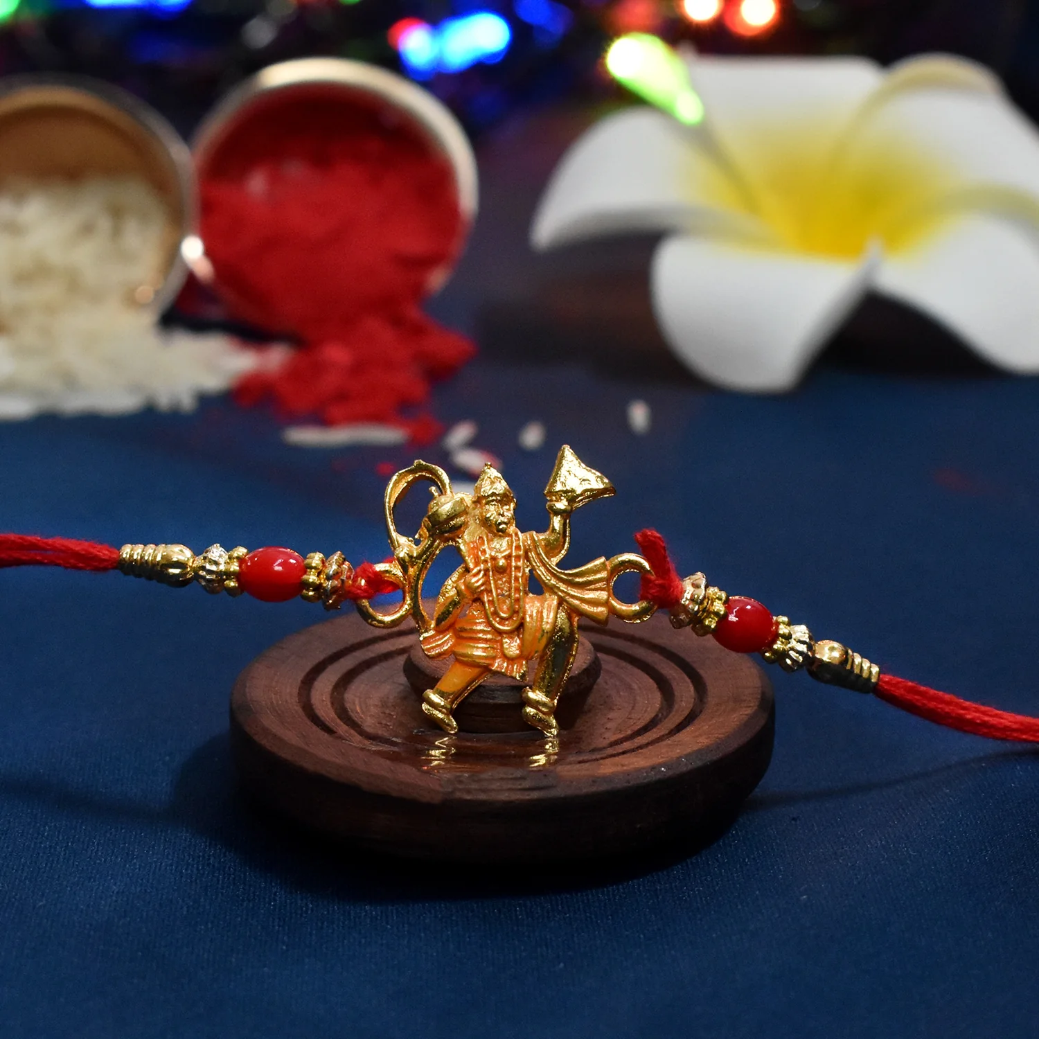 Hanumaan ji Holding  Dronagiri Mountain rakhi - Image 4