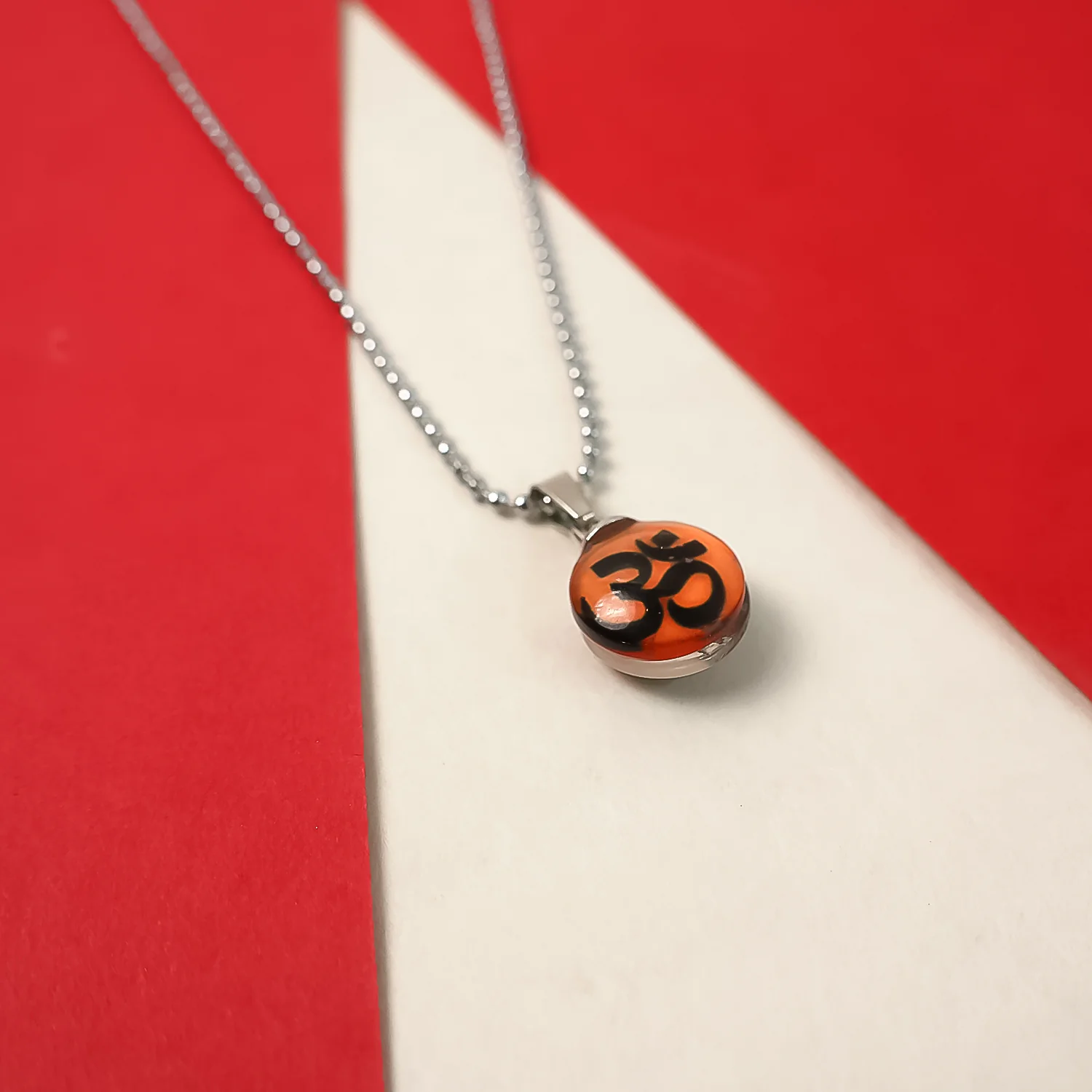 Hanuman And Om Front And Back Sided Pendent Chain - Image 5