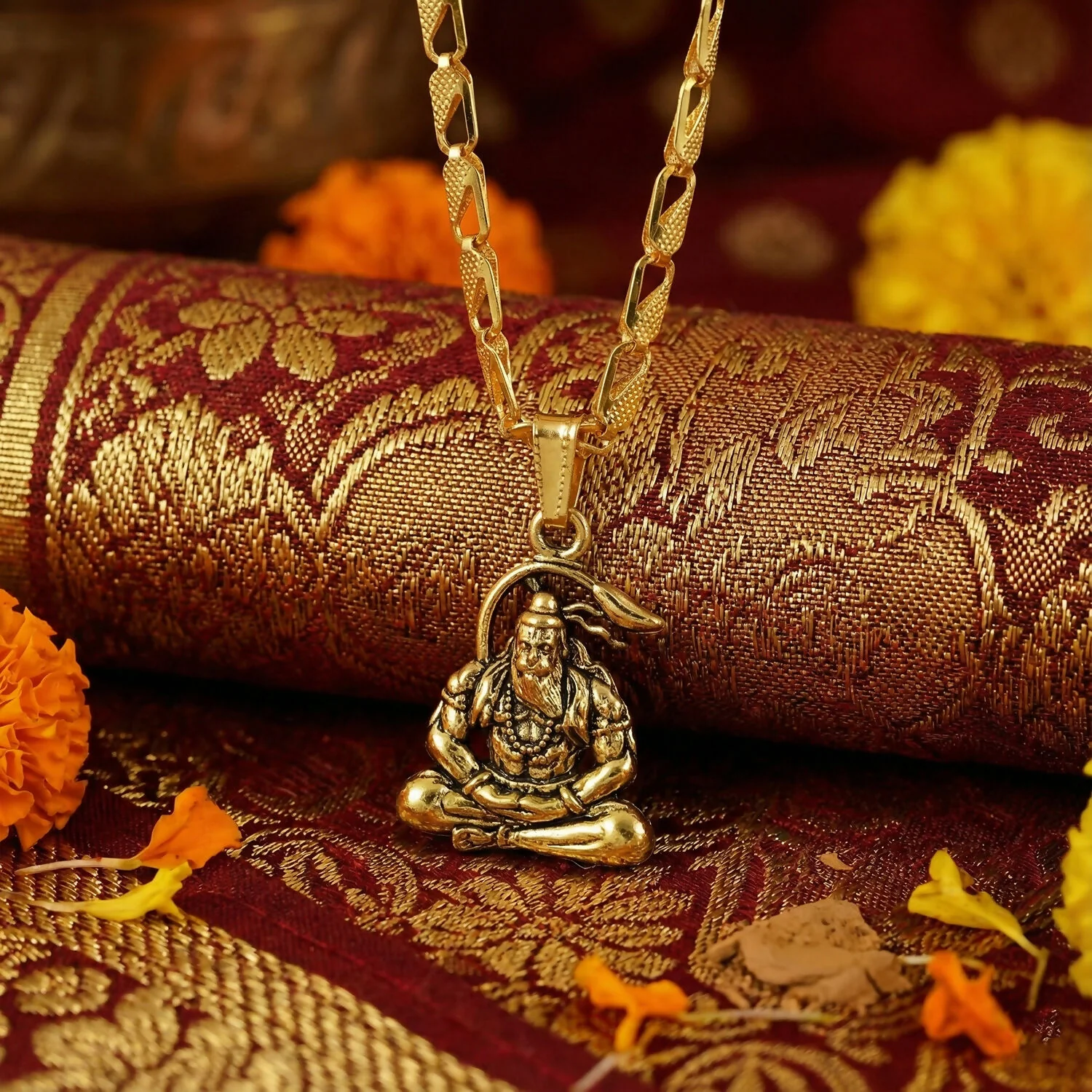 Hanumanji Pendant with Chain – Divine Blessings Necklace - Image 3