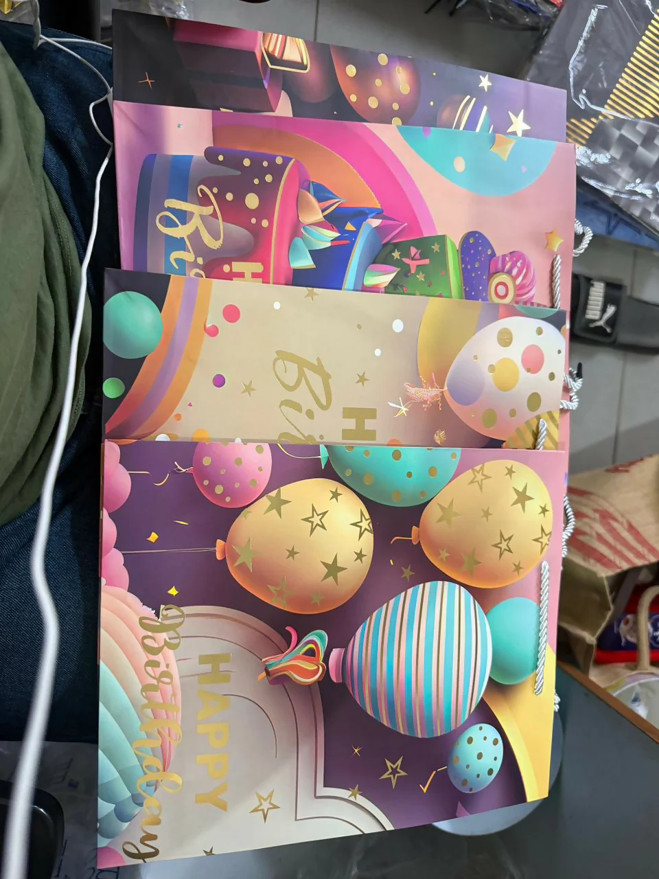 Happy Birthday Gift Bag with Handle Party Paper Carry Bag (1 PC) - Image 5