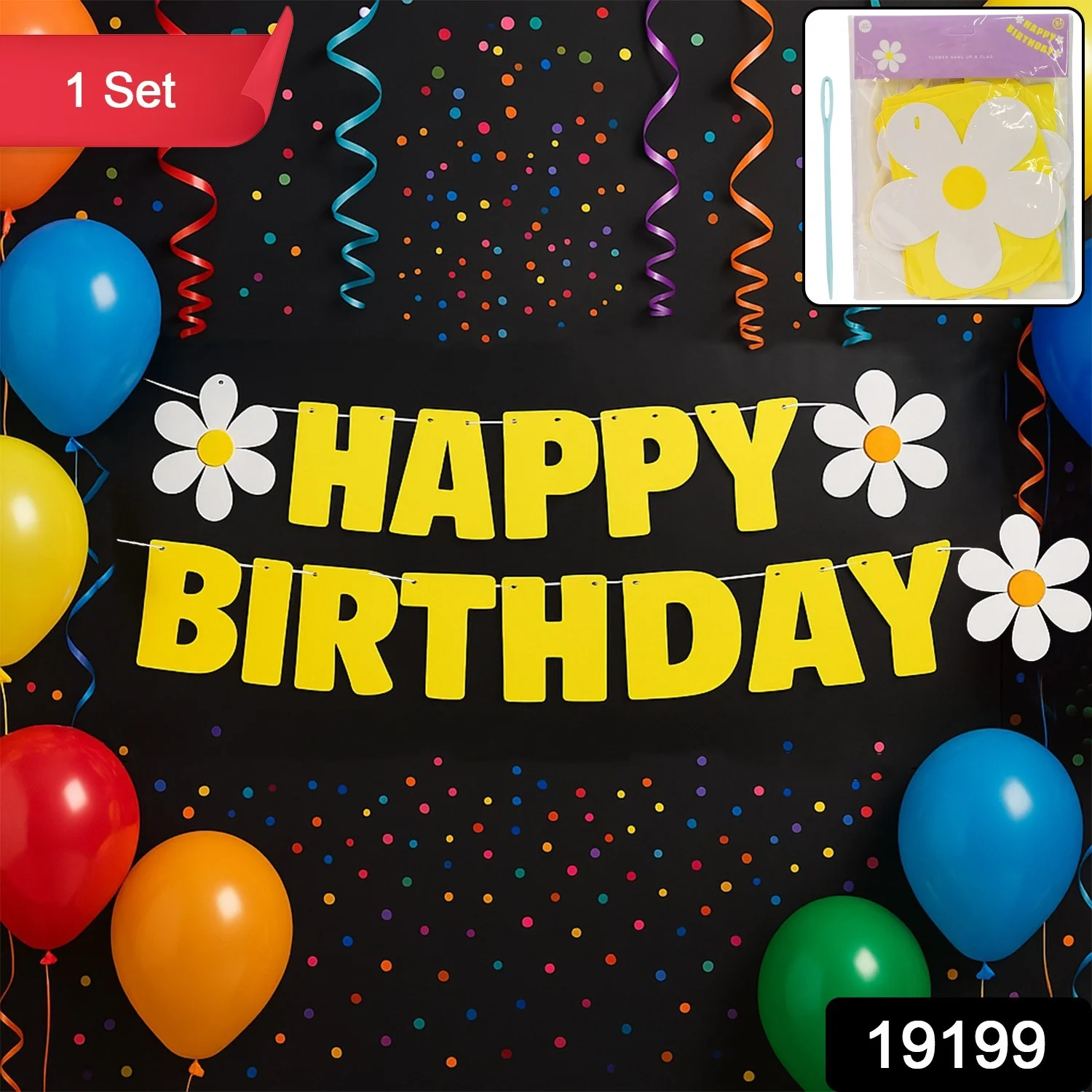 Happy Birthday Party Decoration Banner Set - Image 2