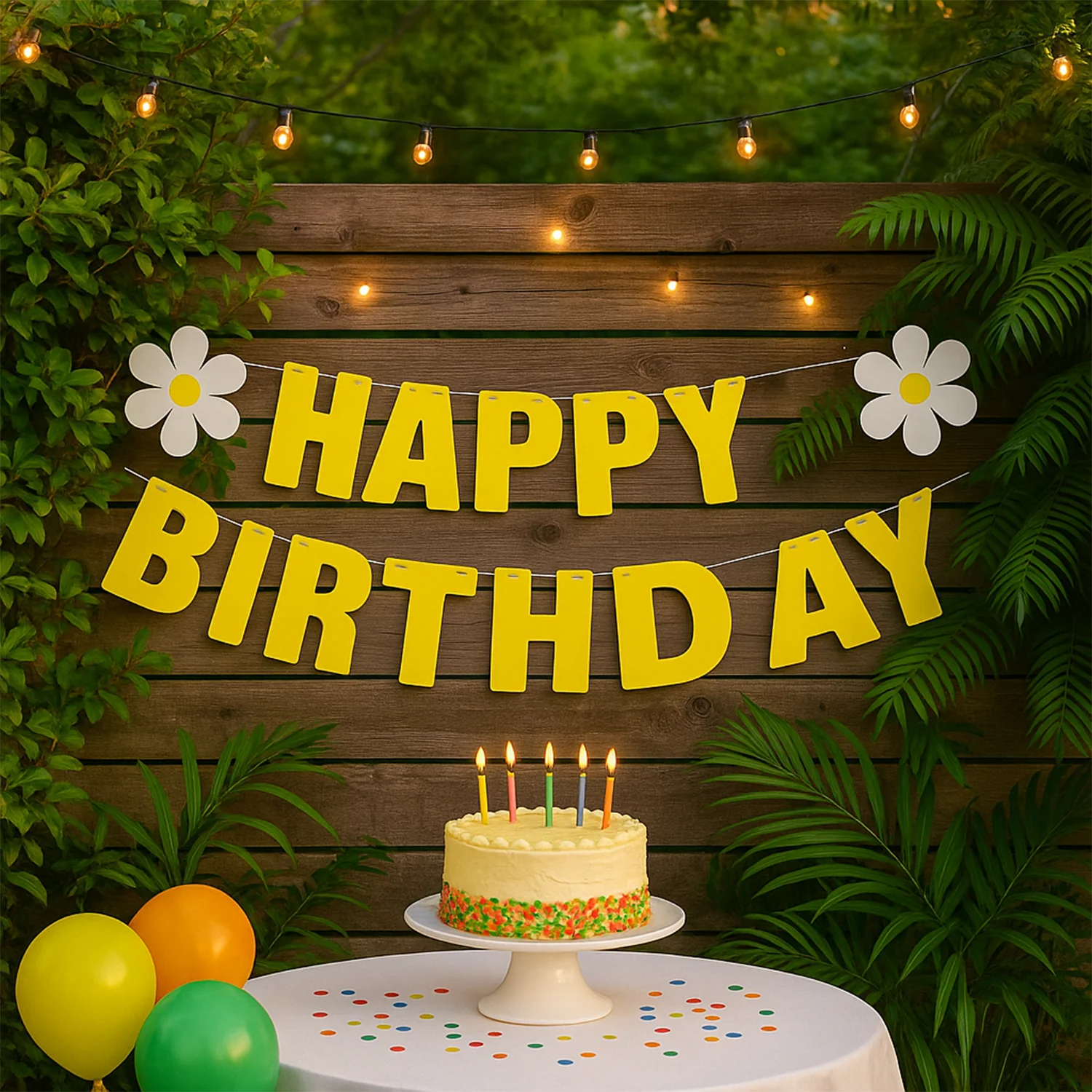 Happy Birthday Party Decoration Banner Set - Image 4