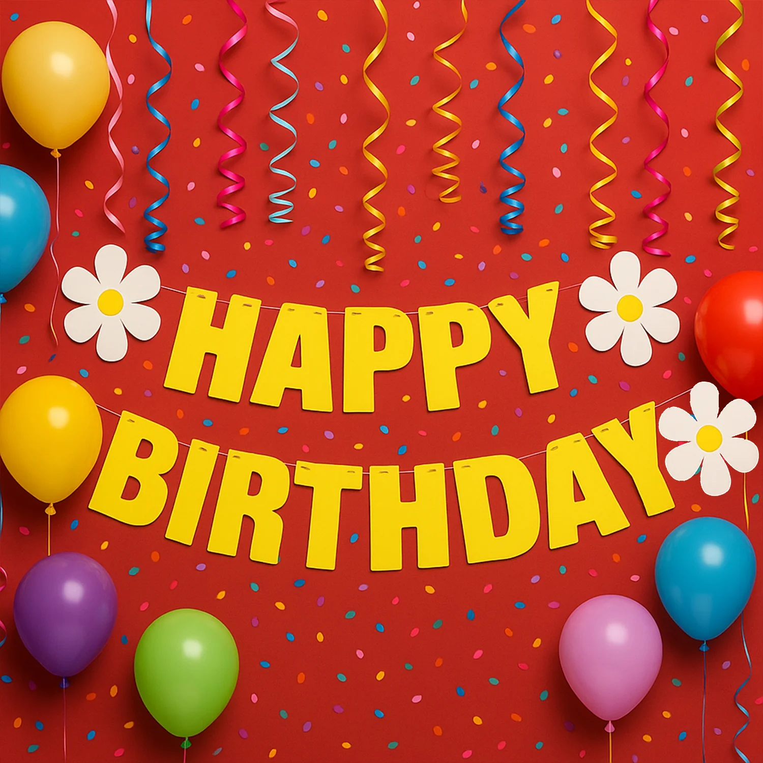 Happy Birthday Party Decoration Banner Set - Image 6