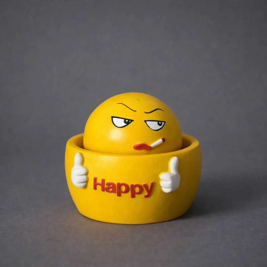 Happy Emoji Decorative Storage Showpiece for Desk and Home Decor (Mix Design) - Image 2
