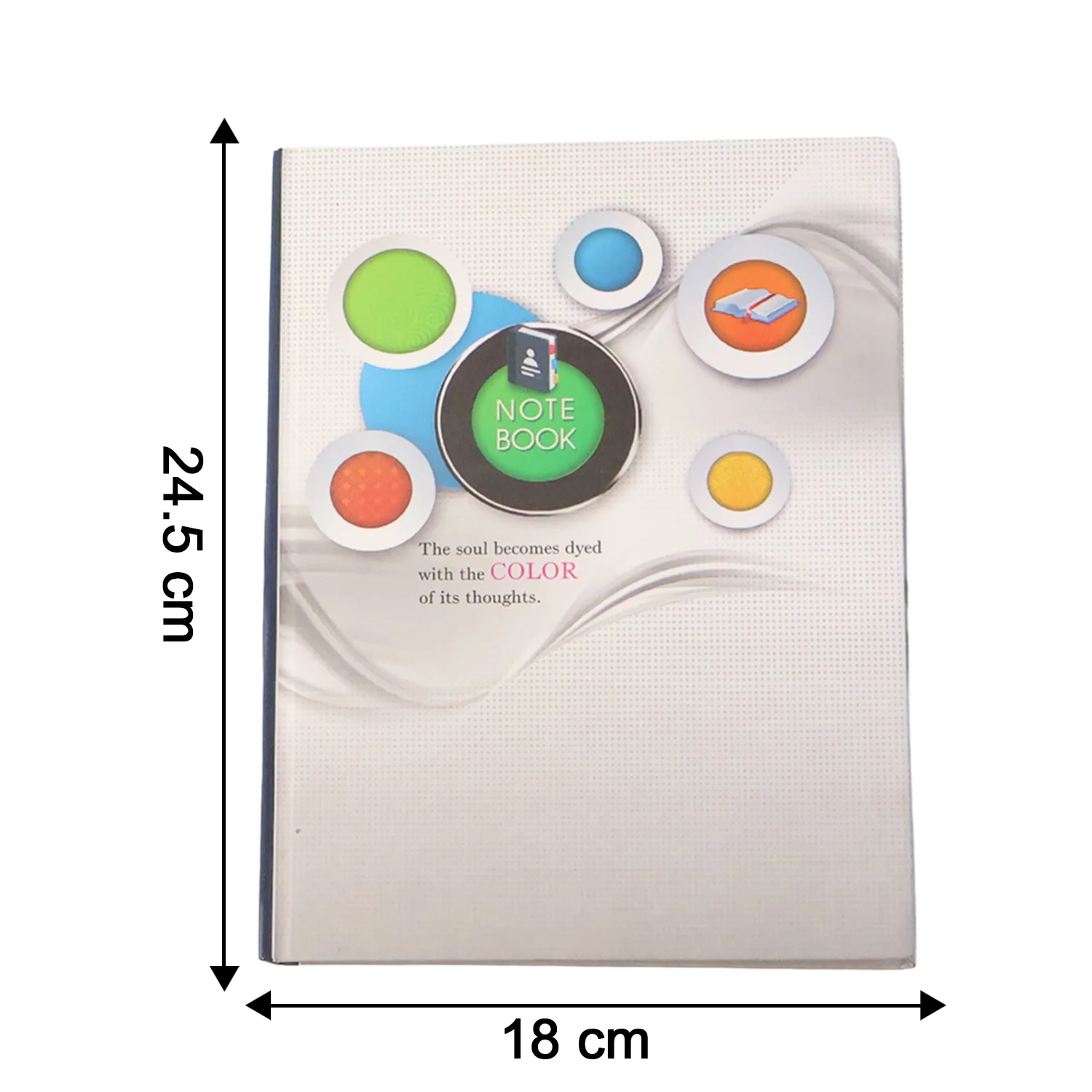 Hardbound Ruled Notebook (1 Pc / 100 Pages / 240x180mm) - Image 4