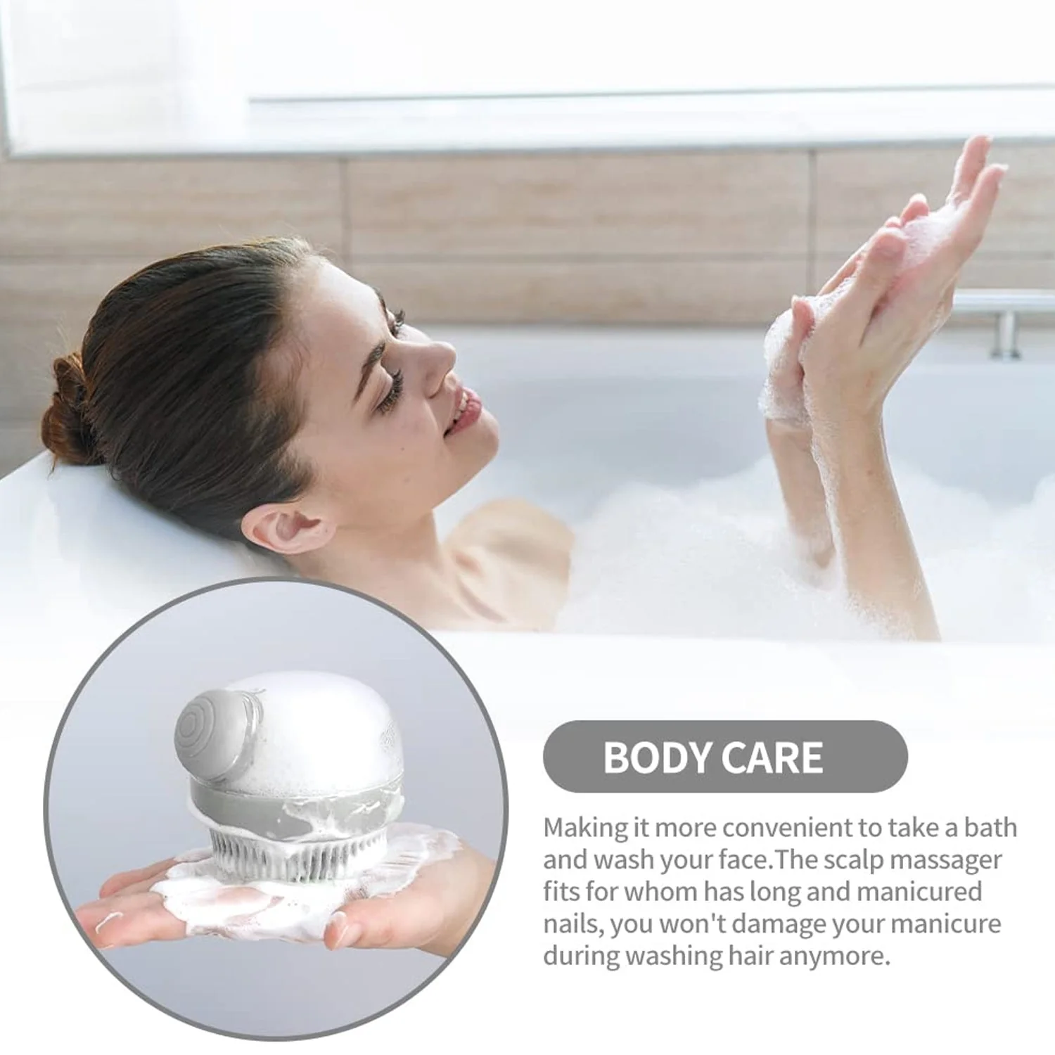 Head Scalp Massager Shampoo Brush (1 Pc) - Image 4
