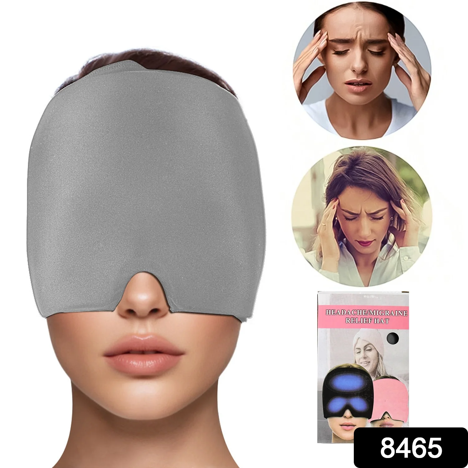 Headache Relief Hat Migraine Cap (1 Pc / Grey Color) - Image 2
