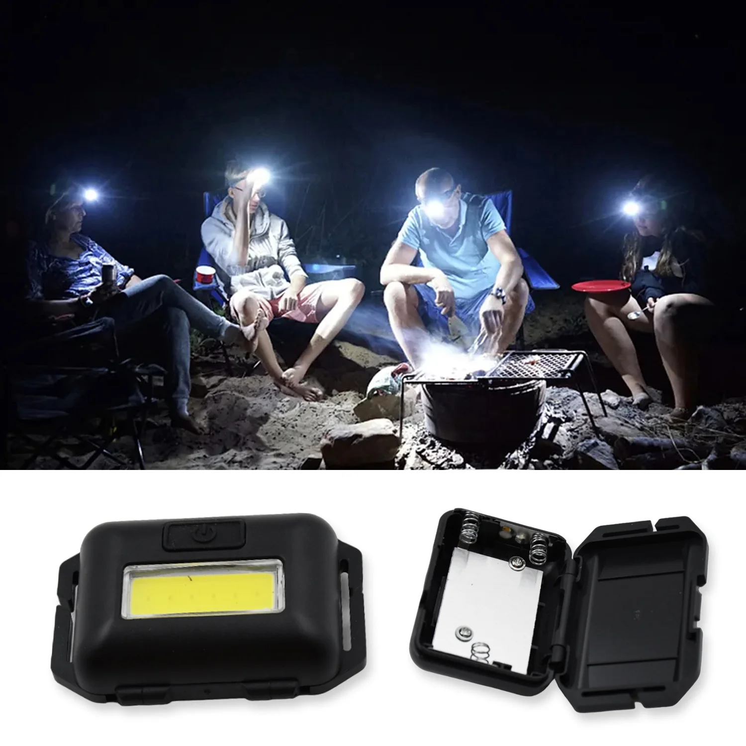 10W COB Waterproof Headlamp – Portable Lantern for Camping, Hiking (1 Pc) - Image 6