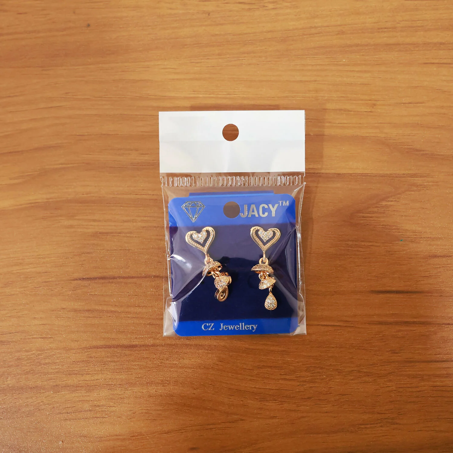 Elegant Clover Flower Design Stud Earrings for Women – Gold Tone Sparkling Floral Earrings - Image 6