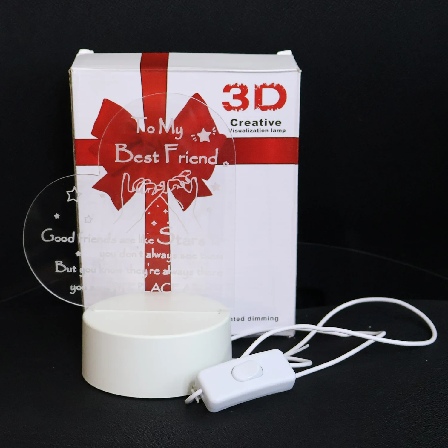 Mix design 3D LED Acrylic Night Lamp (1 Pc / Mix Design) - Image 7