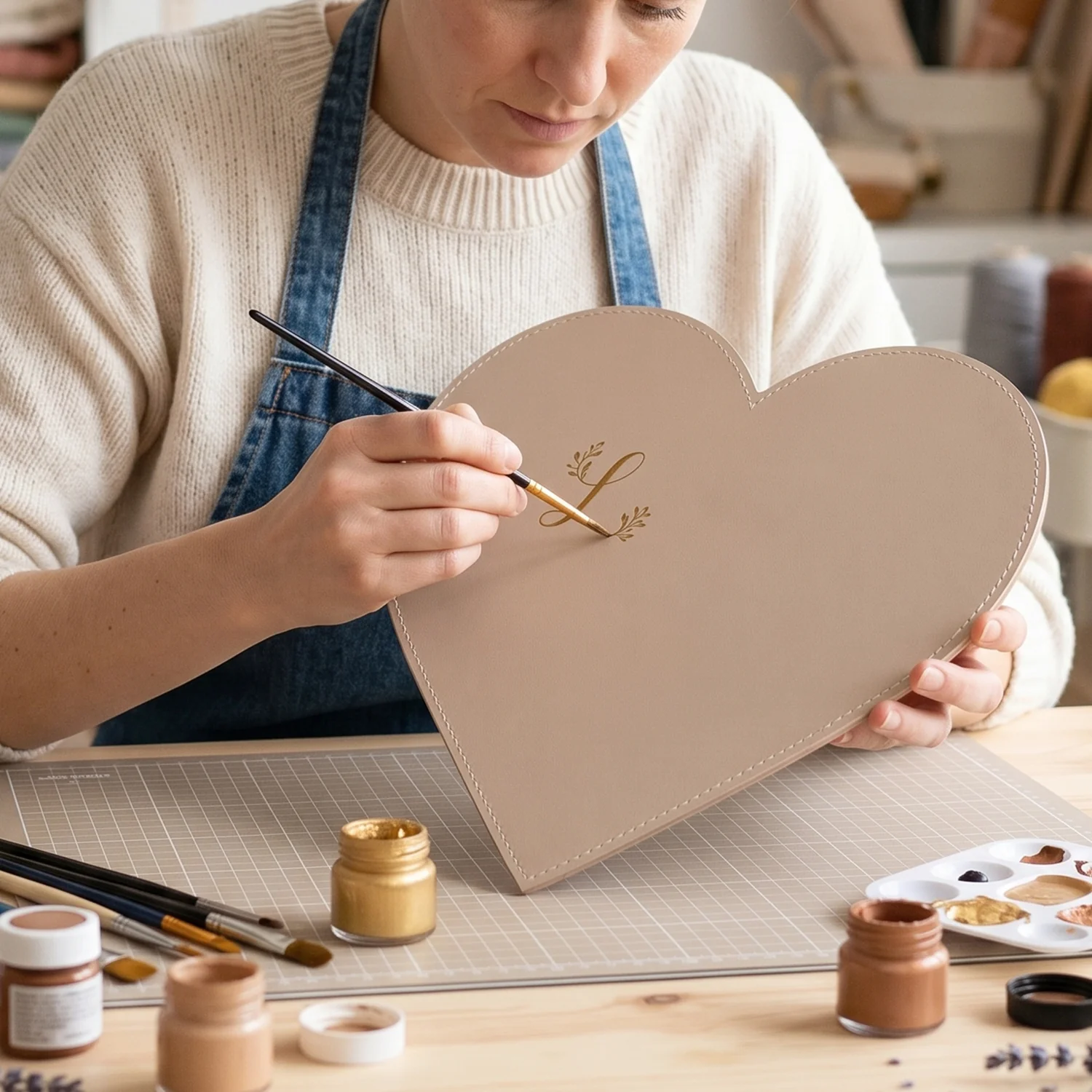 Heart Shape Board for Art – Crafting and Painting Blank Surface for DIY Projects (1 Pc) - Image 4