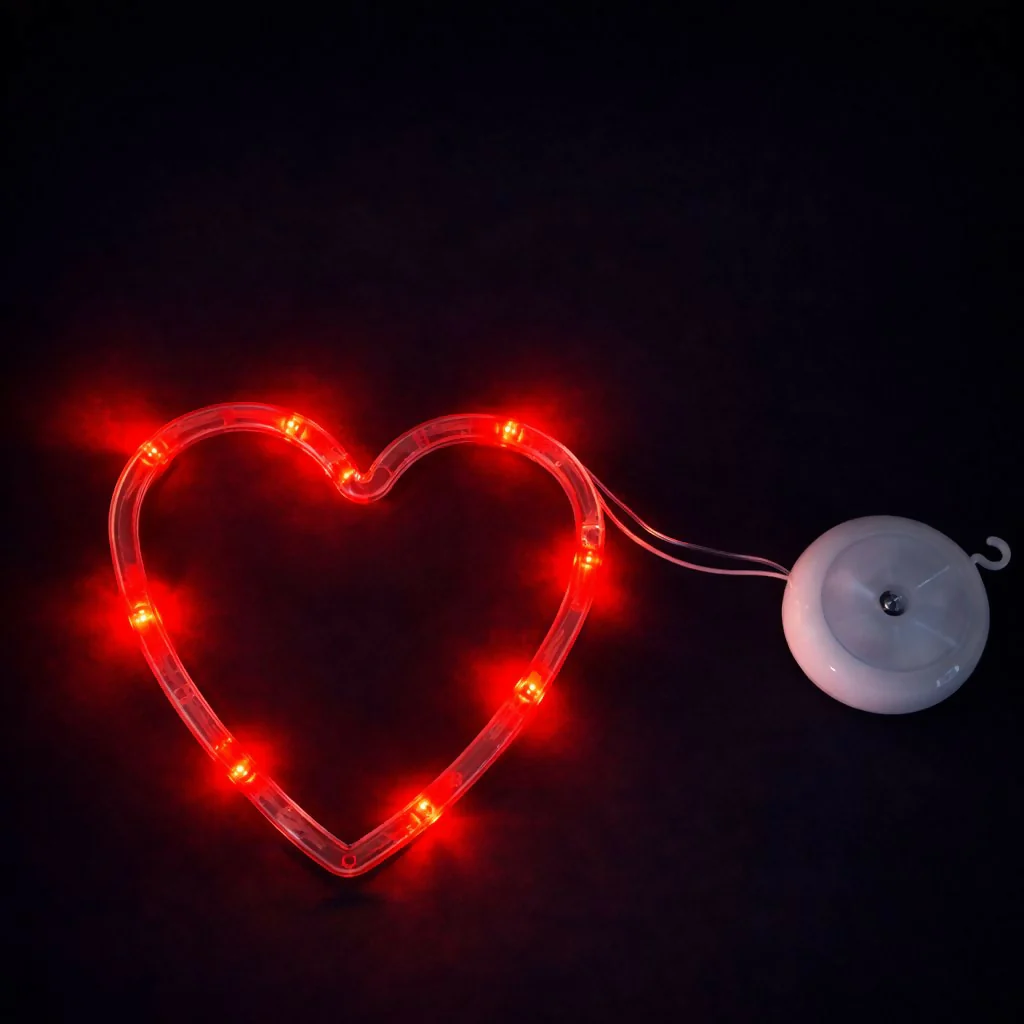 Heart Shape LED Decorative Wall Light for Bedroom, Home & Romantic Decor - Image 2
