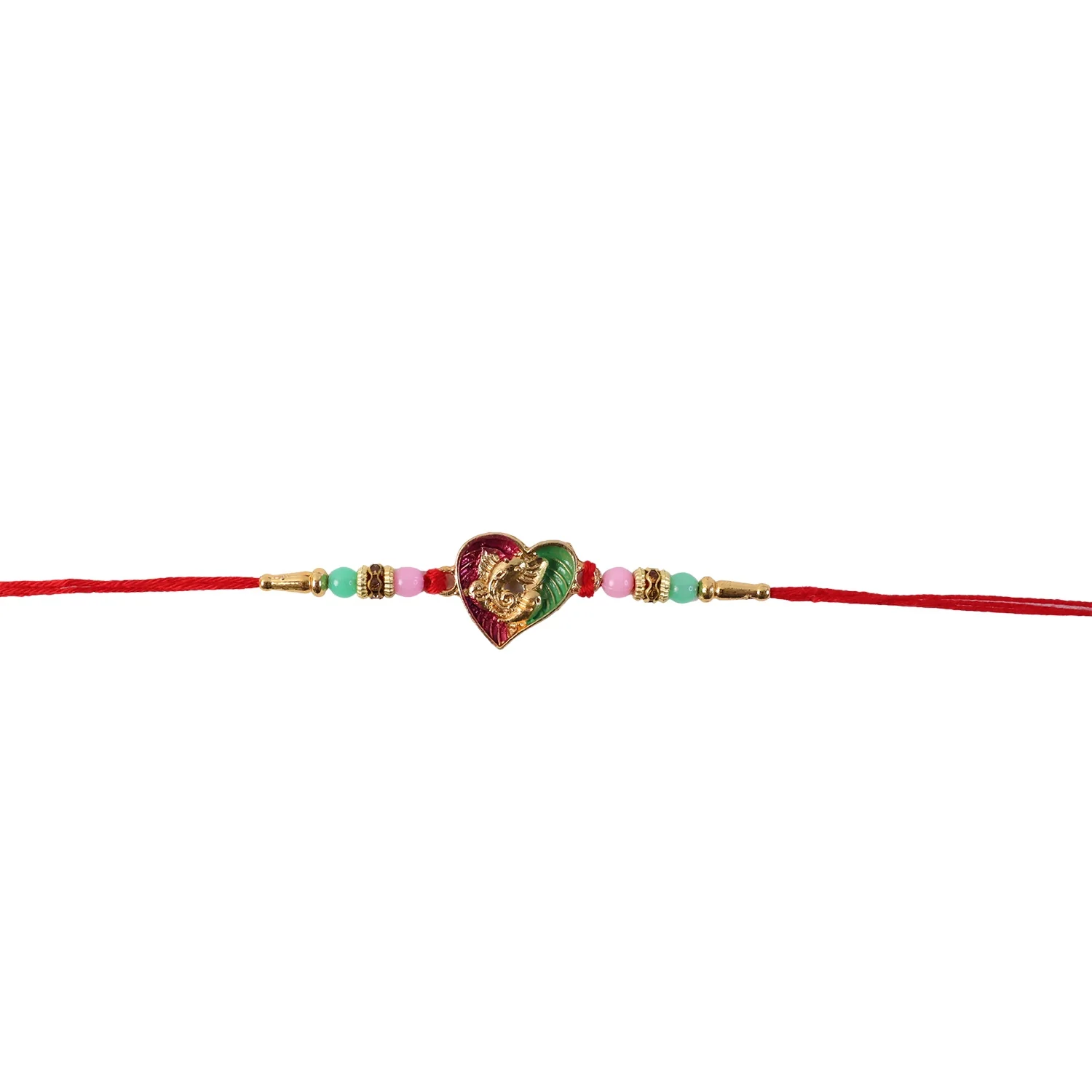 Heart Shape Lord Ganesha Designer Rakhi - Image 5