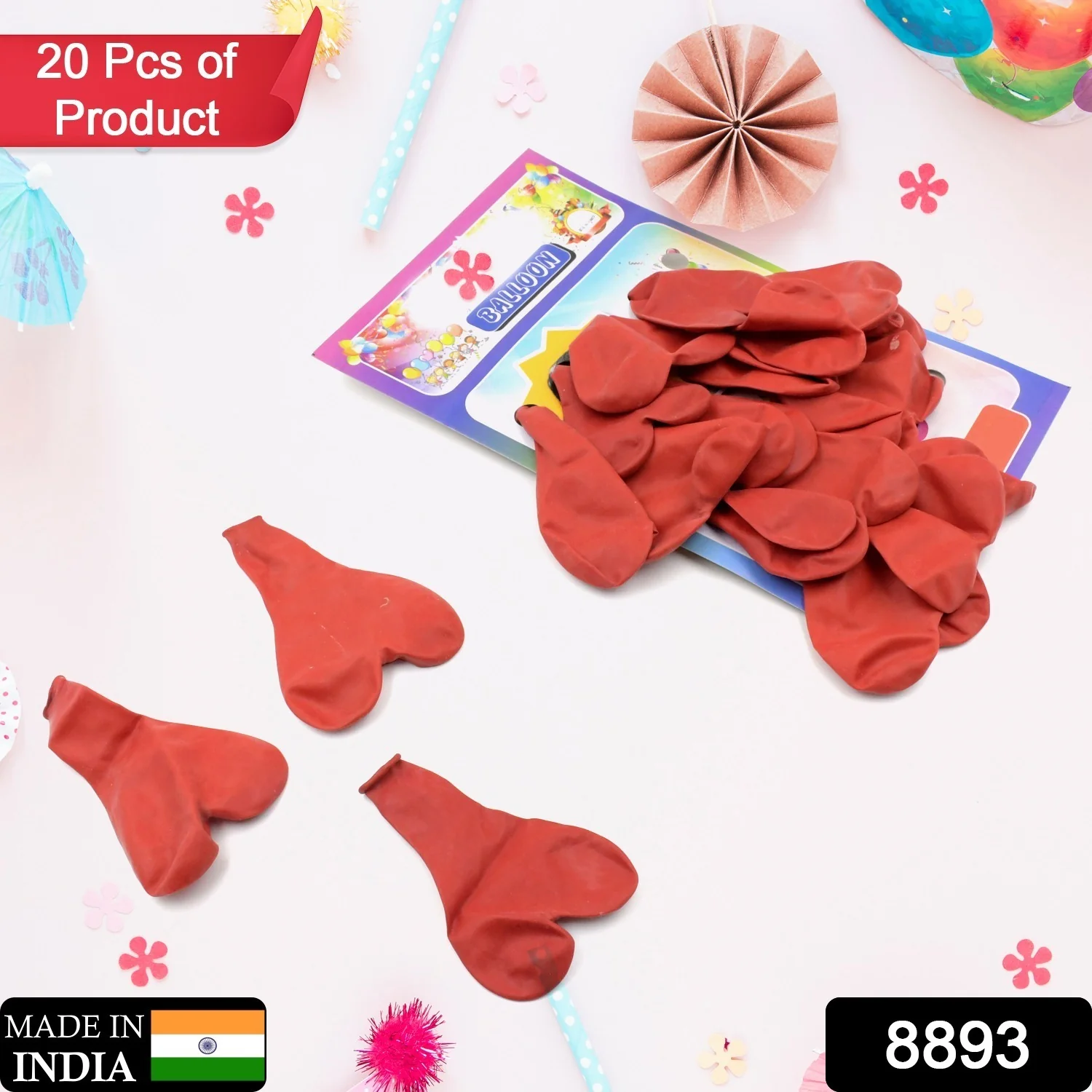 Heart shaped balloons Kinds (20 Pcs Set) - Image 2