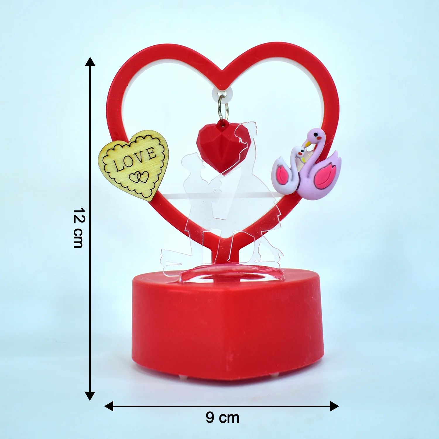 Heart-Shaped Decorative Love Showpiece (1 Pc) - Image 4