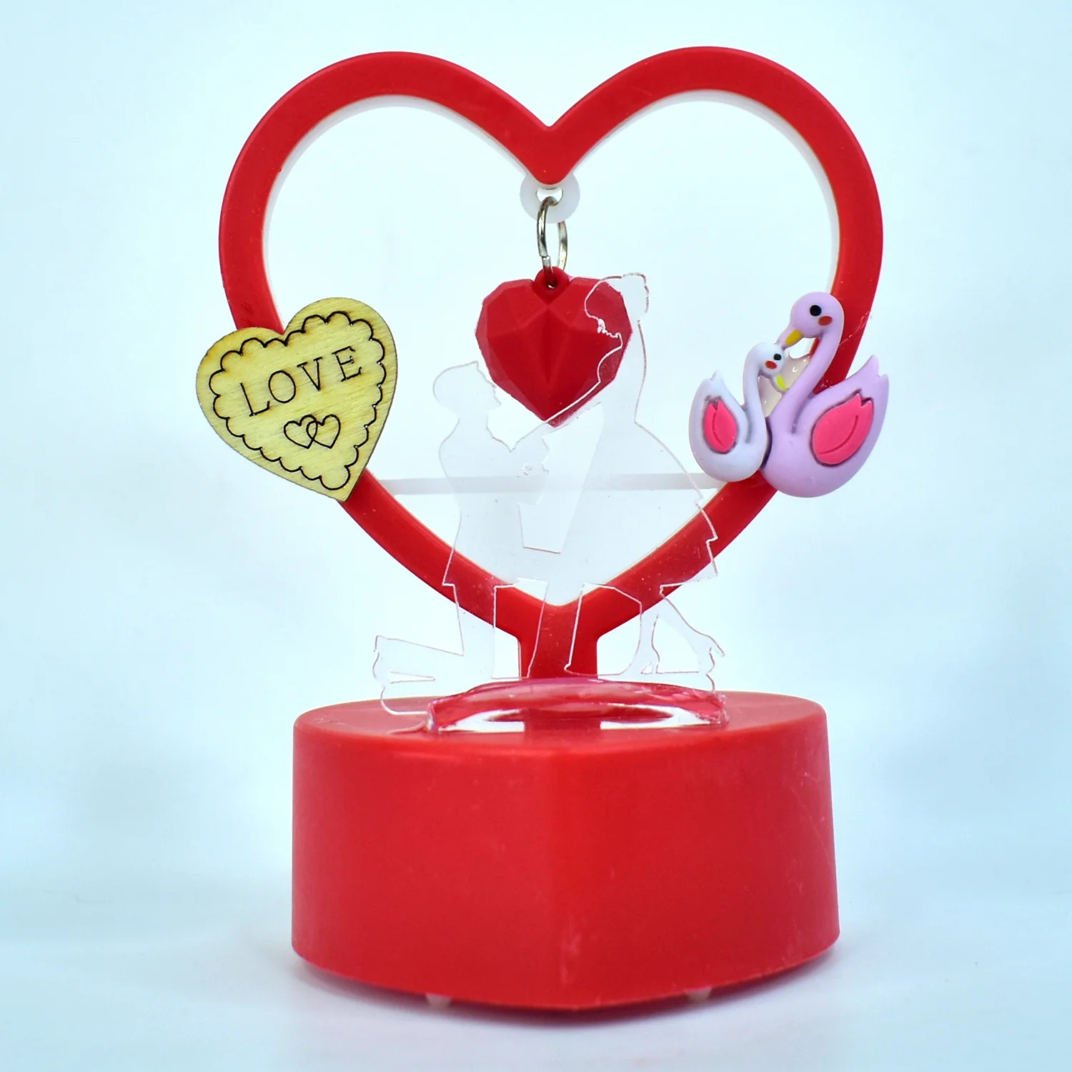 Heart-Shaped Decorative Love Showpiece (1 Pc) - Image 5