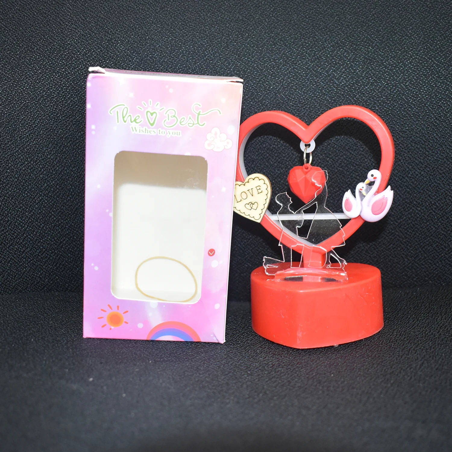 Heart-Shaped Decorative Love Showpiece (1 Pc) - Image 8