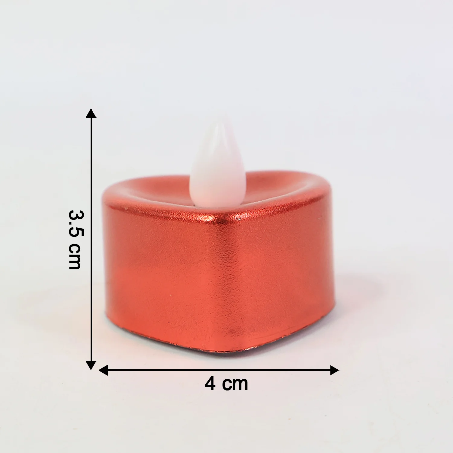 Heart Shaped LED Tea Light Candles (Mix Color / 12 Pc) - Image 8