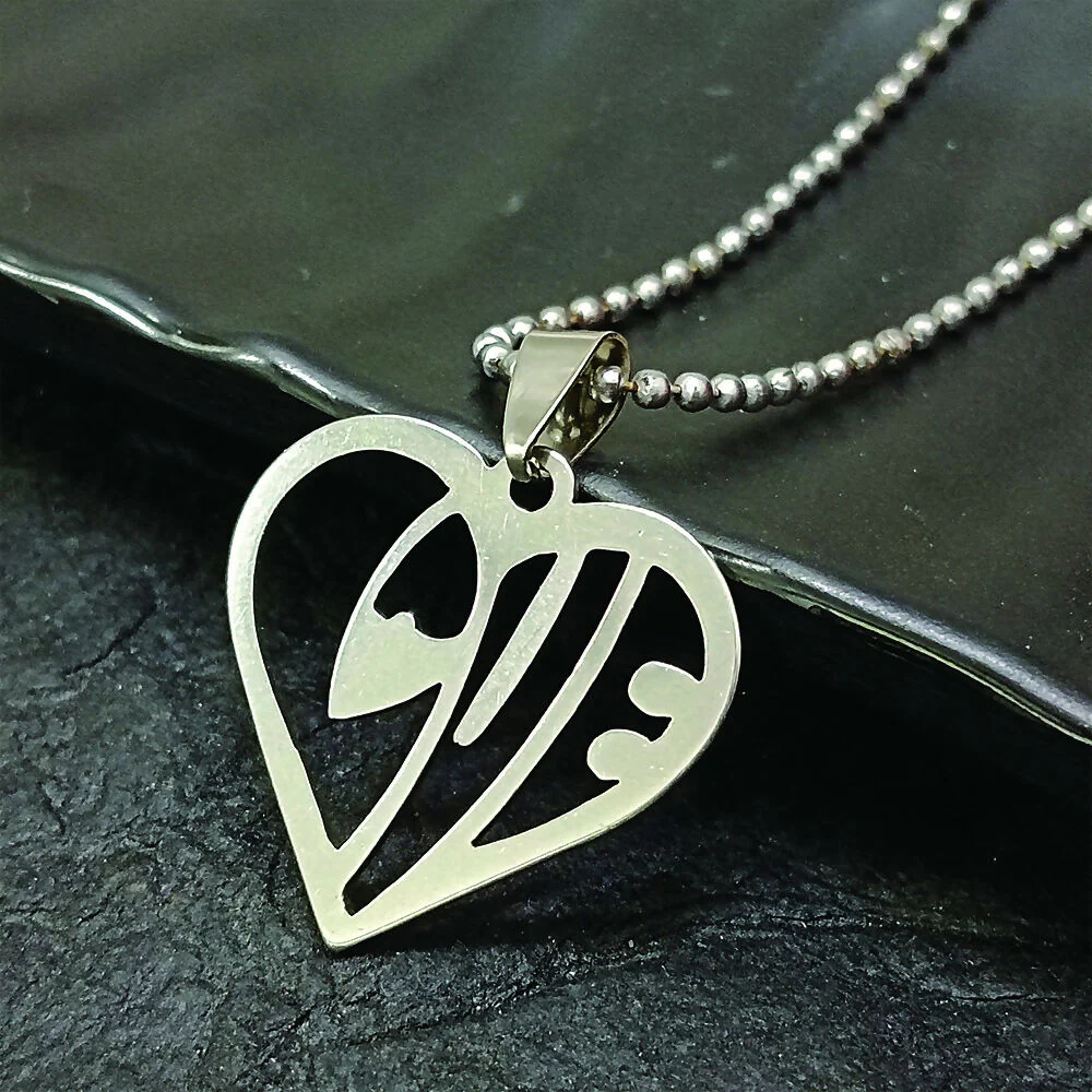 Heart Shaped Love Chain Pendant - Image 2