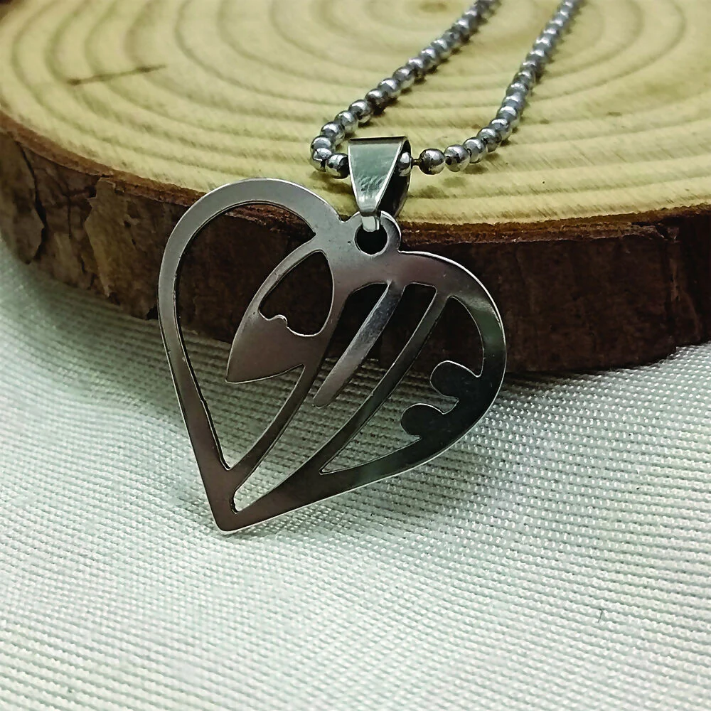Heart Shaped Love Chain Pendant - Image 3