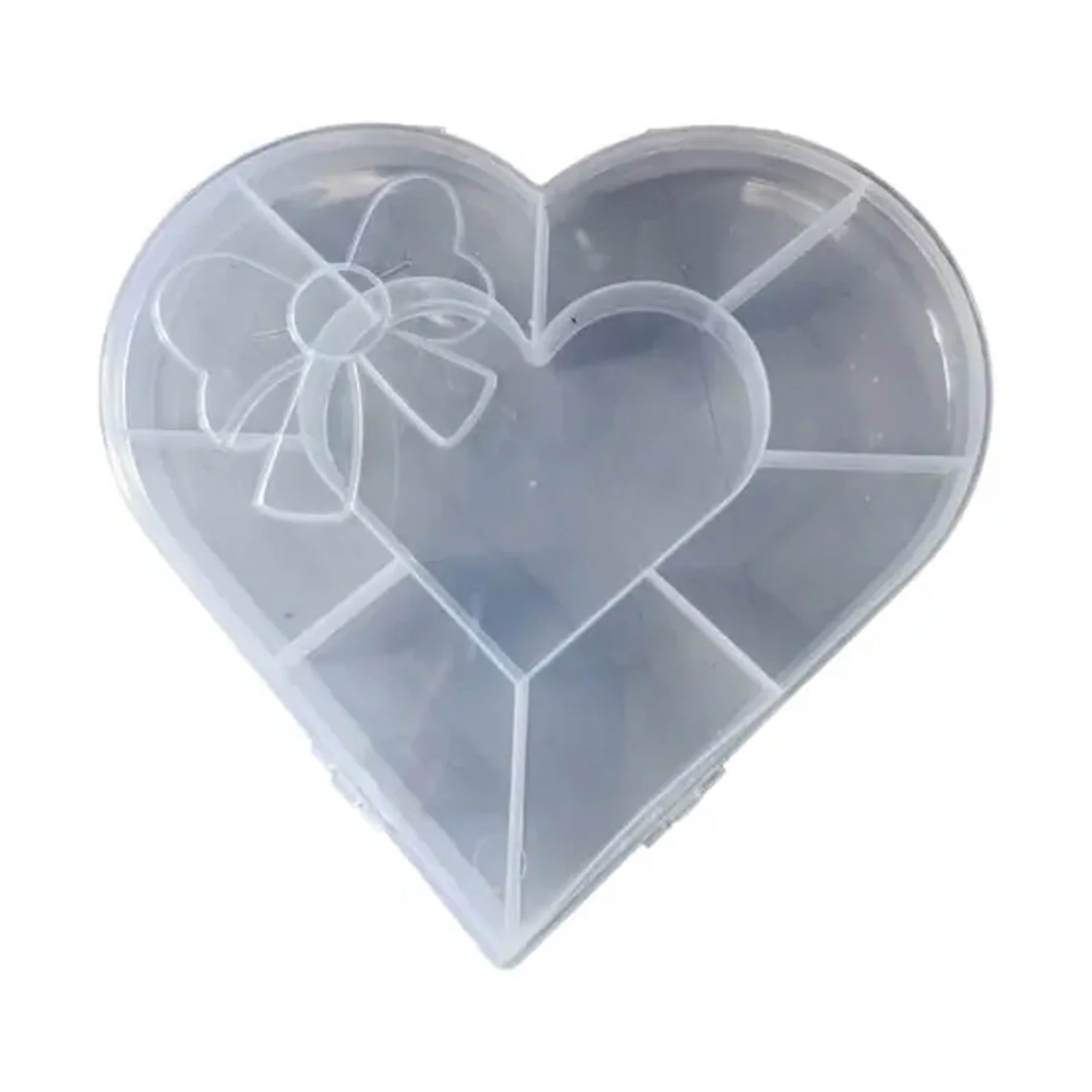 Heart-Shaped Plastic Bead Storage Organizer Box (1 Pc) - Image 5