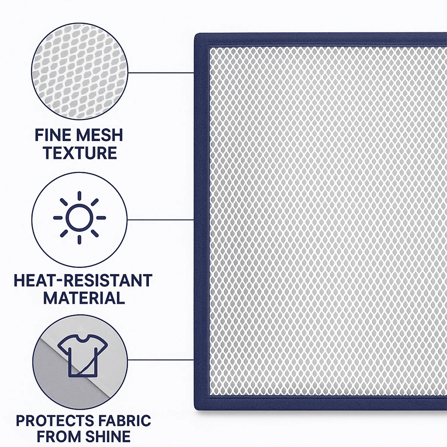 Heat-Resistant Ironing Mesh Press Cloth (65 × 40 cm / 1 Pc ) - Image 3