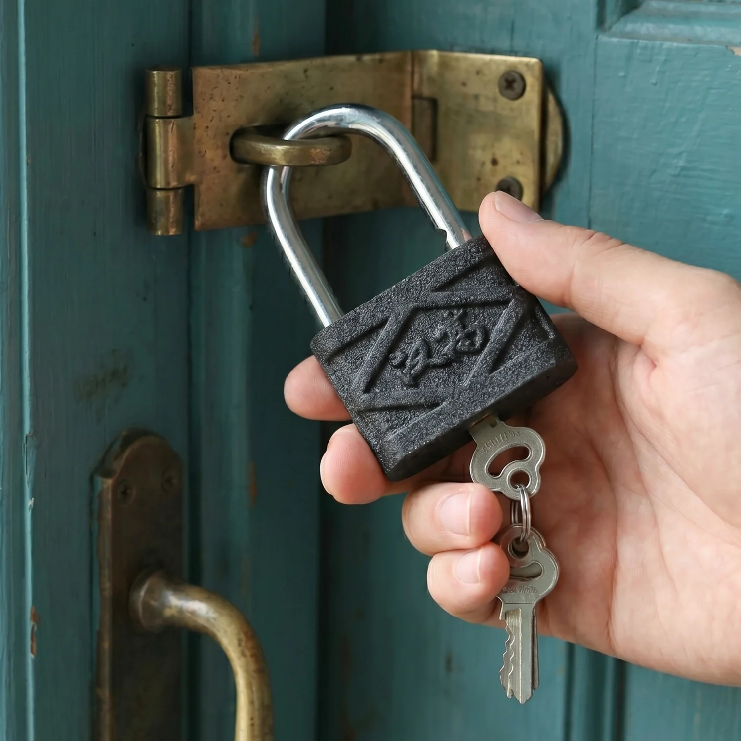 Heavy Duty 60mm Iron Pad Lock with 3 Keys - Image 5