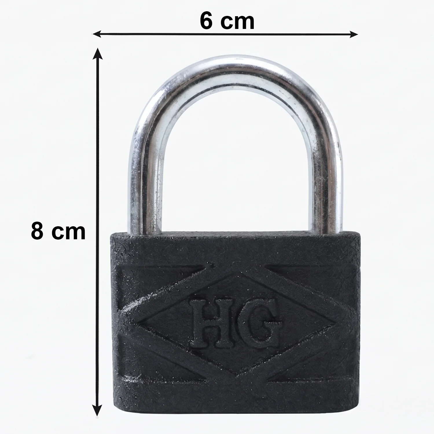 Heavy Duty 60mm Iron Pad Lock with 3 Keys - Image 6