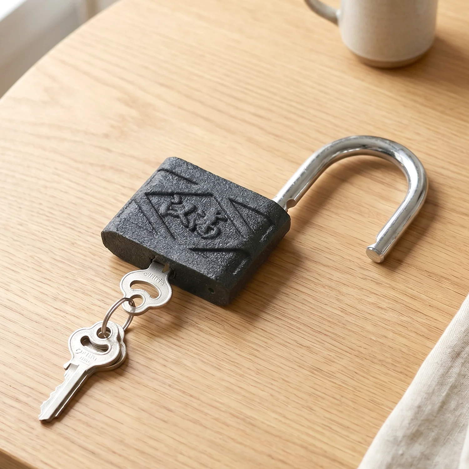 Heavy Duty 60mm Iron Pad Lock with 3 Keys - Image 7