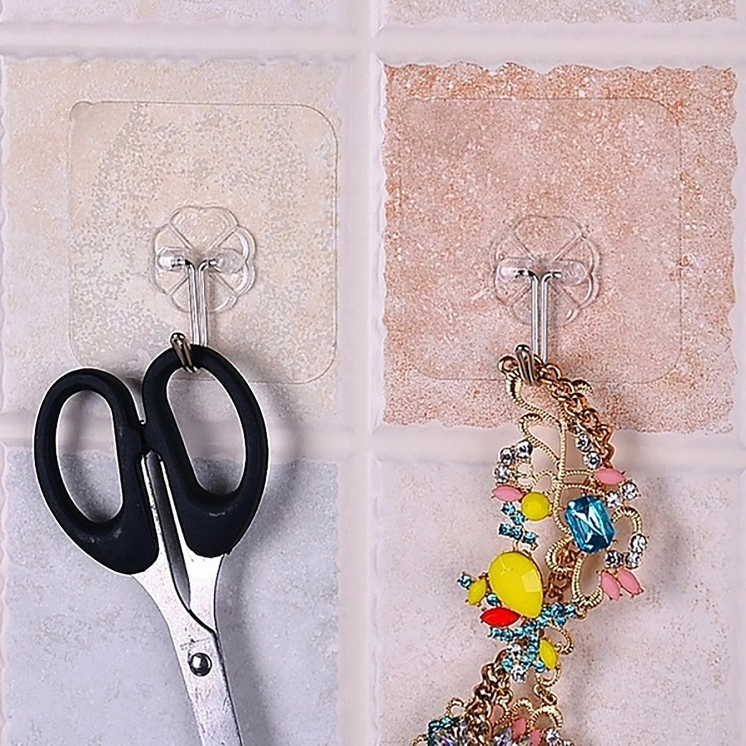 Heavy Duty Flower Adhesive Wall Hooks - (10 Pc / Set) - Image 6