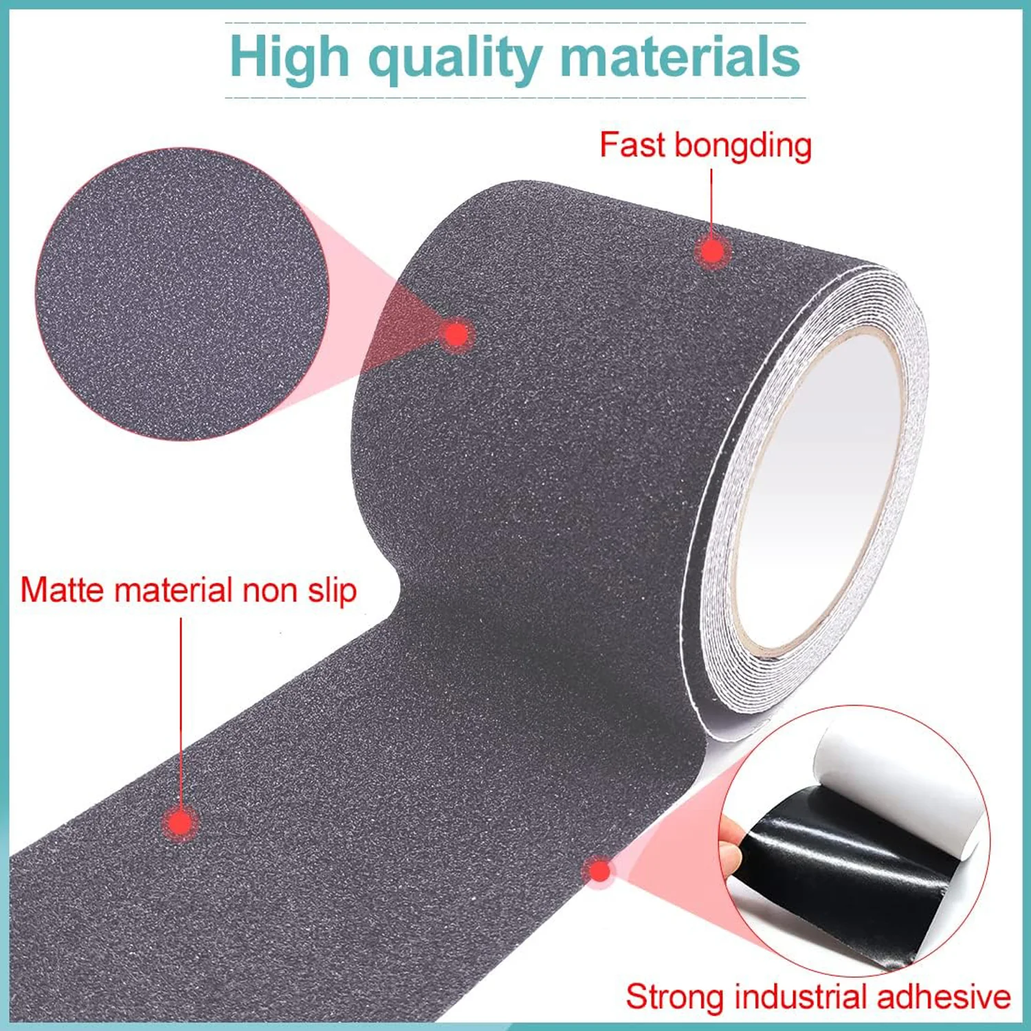Heavy Duty Anti-Slip Safety Grip Tape Roll 5 cm x 5 m (1 Pc) - Image 8