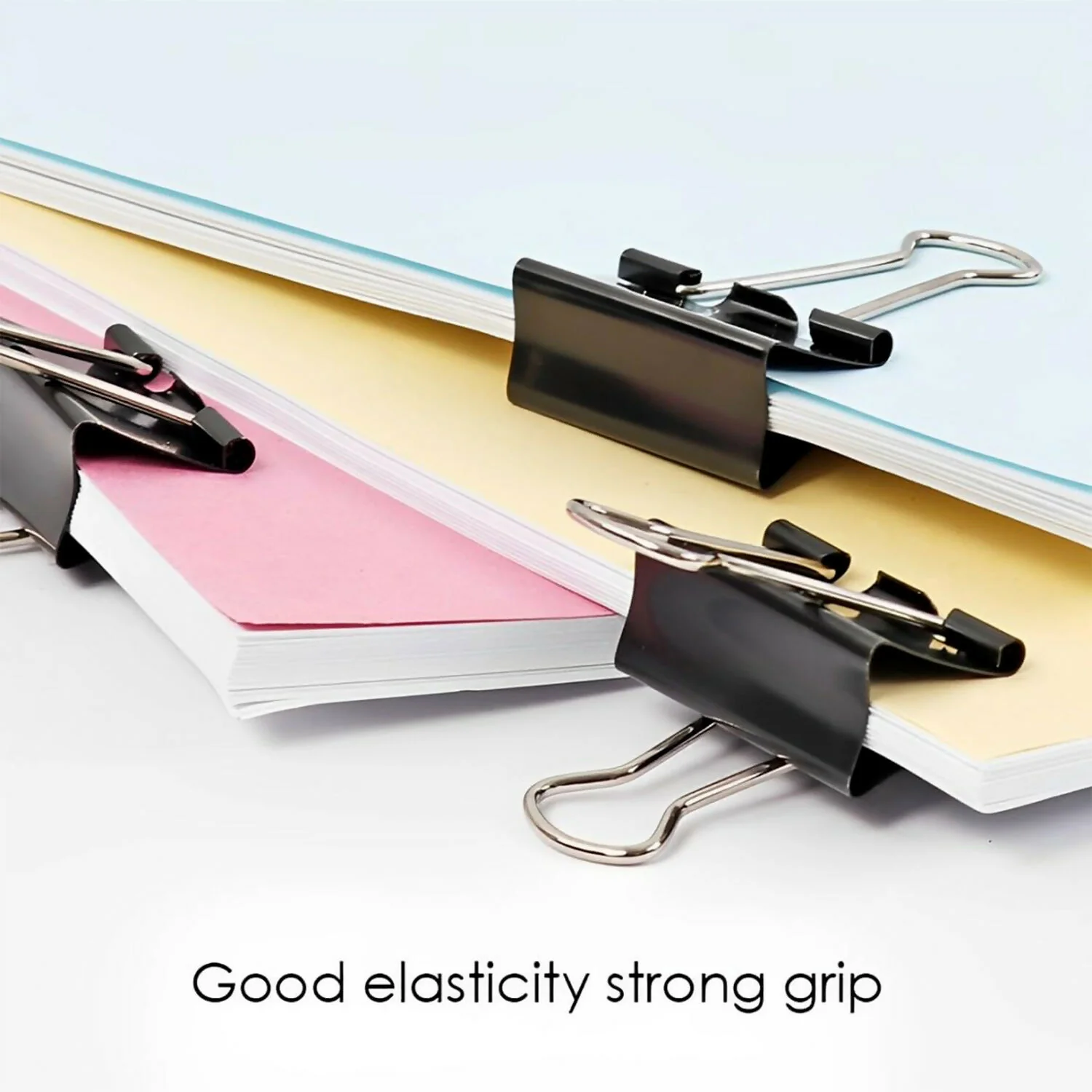 Heavy Duty Binder Clips Set with Strong Spring Grip for Office & School Use (51 mm, 12 Pieces) - Image 4