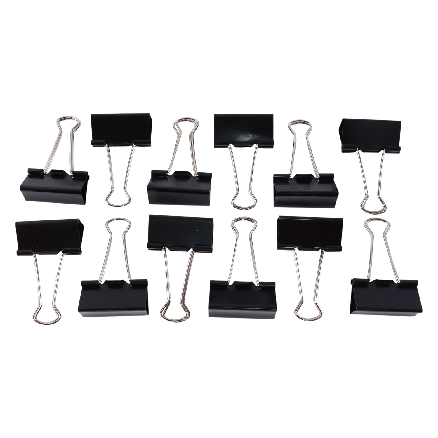 Extra Large Heavy-Duty Black Binder Clips Set (41 mm, 12 Pc) - Image 5