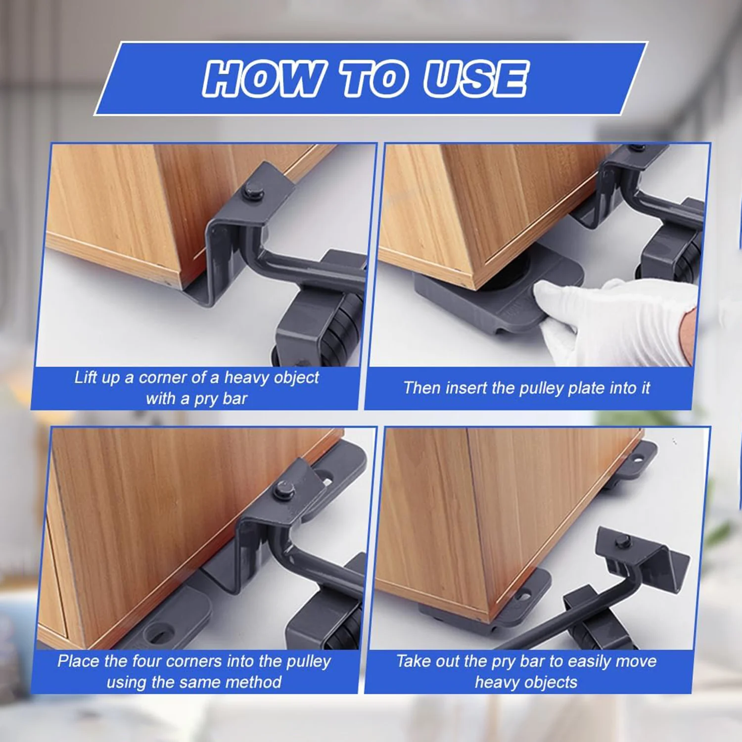 Heavy Duty Furniture Lifter and Moving Tool Set - Image 3