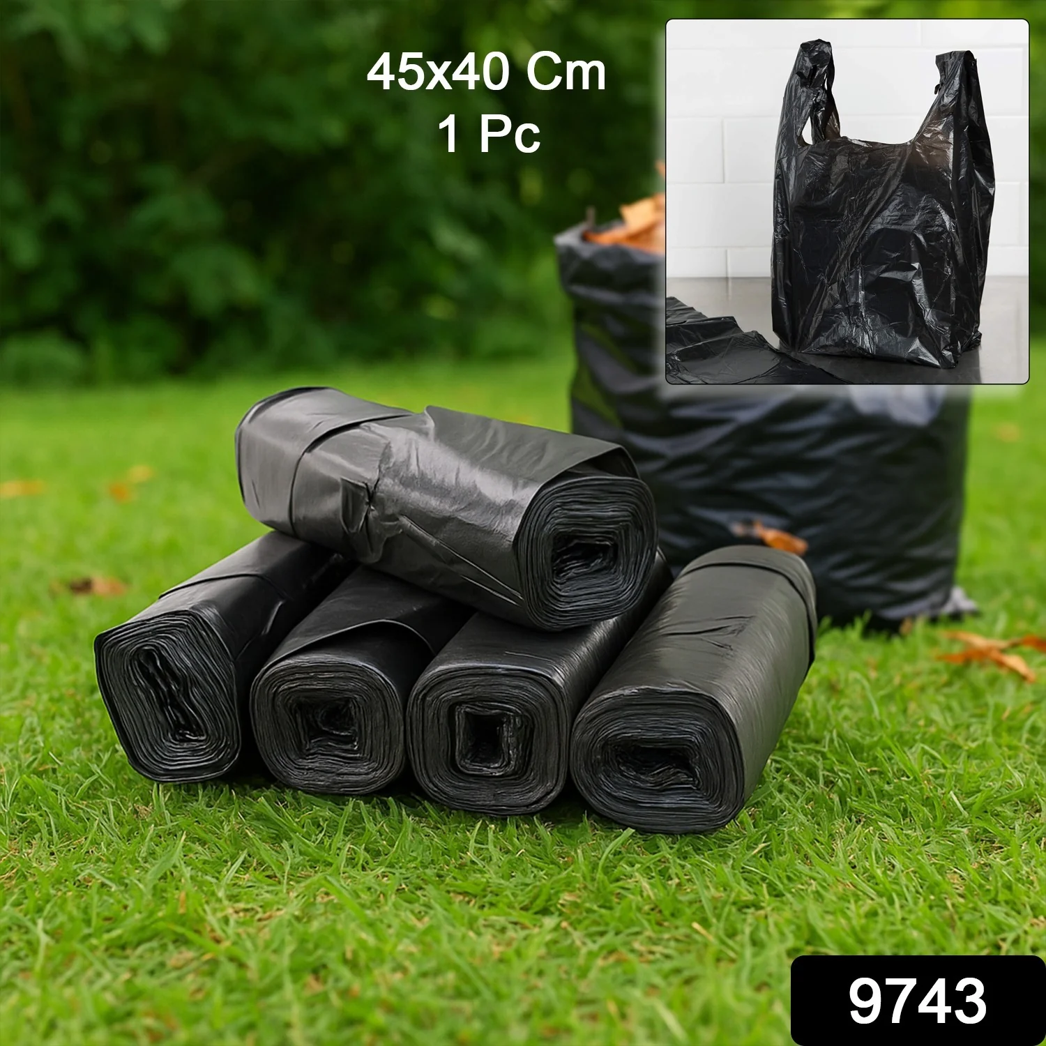 Heavy Duty Garbage Bags 45x40 cm - (5 Pc) - Image 2