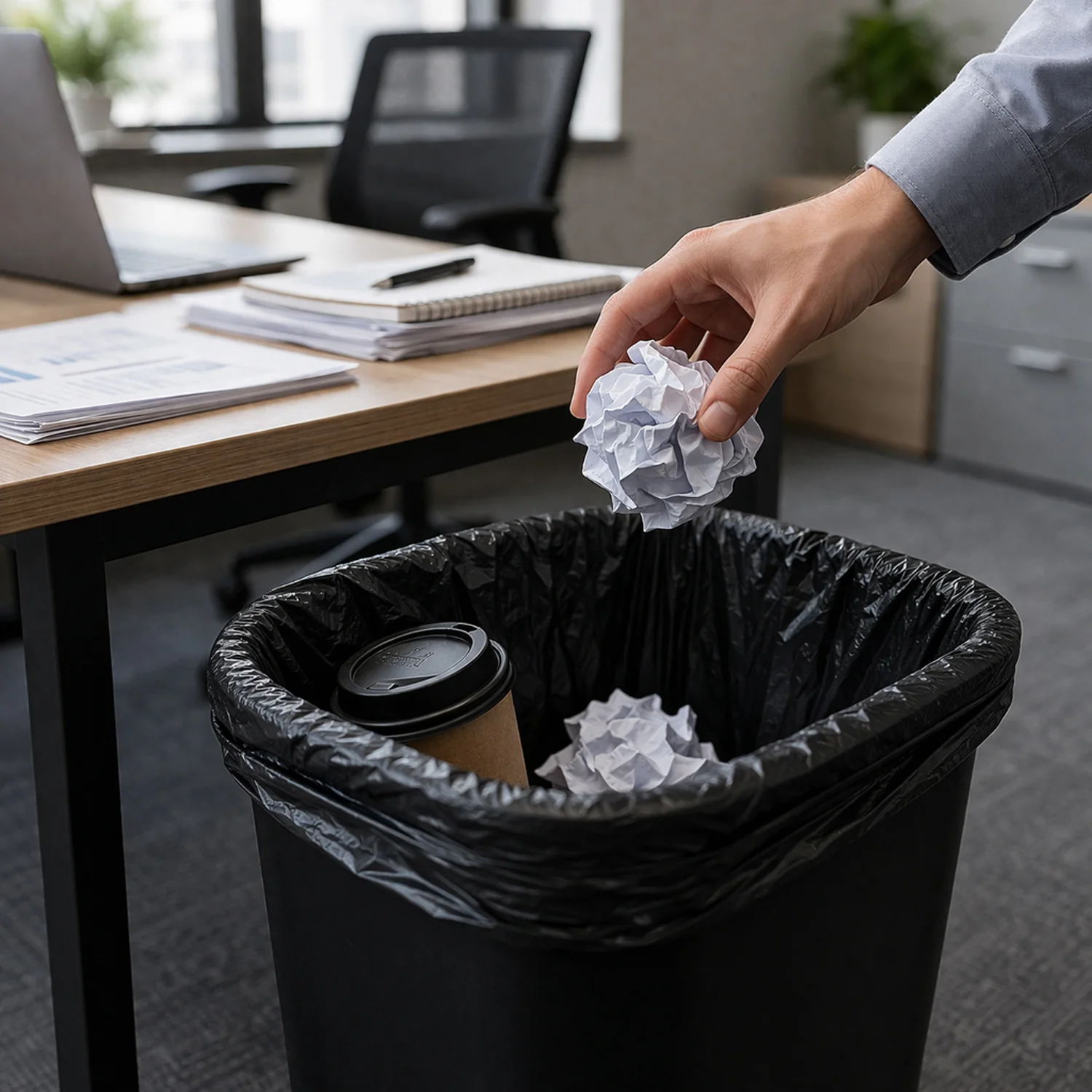 Heavy Duty Garbage Bags Roll (1 Roll, 30 Bag, 45x55 Cm) - Image 3