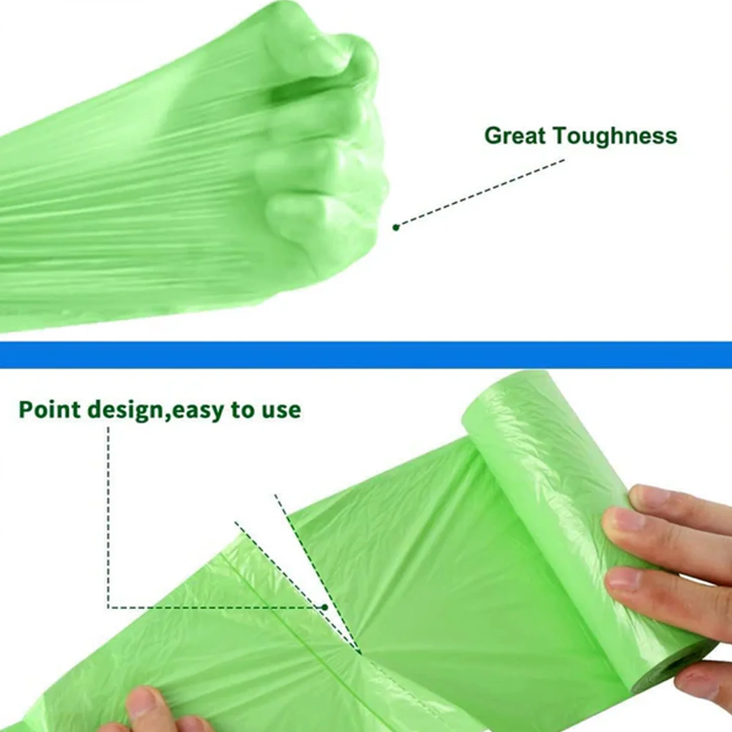 Heavy Duty Green Garbage Bags Roll (50 Bag, 50x60 Cm) - Image 7