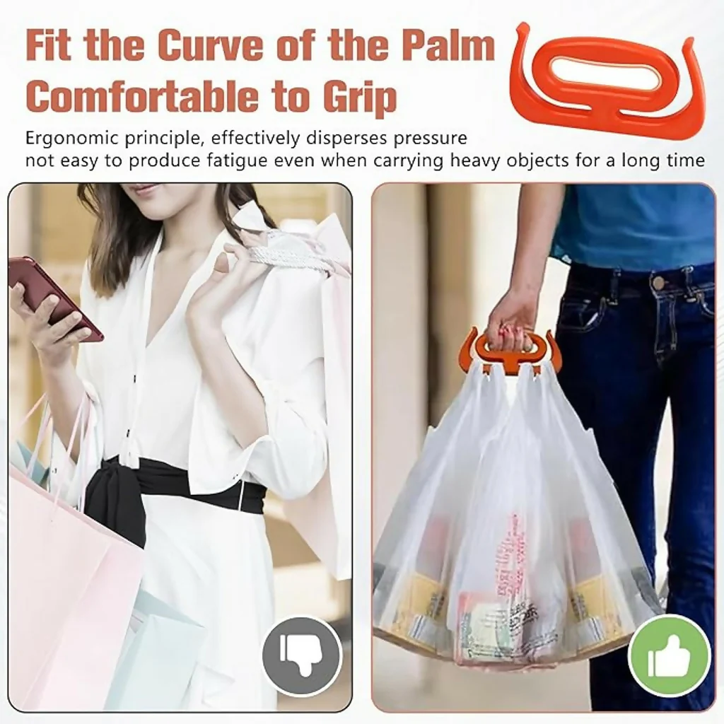 Heavy Duty Grocery Bag Carry Handle Grip Holder (Pack of 1) - Image 5
