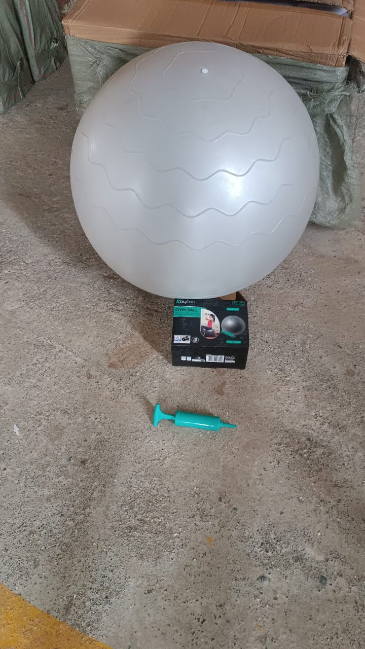 Heavy Duty Gym Ball Non-Slip Stability Ball with Foot Pump for Total Body Fitness - Image 10